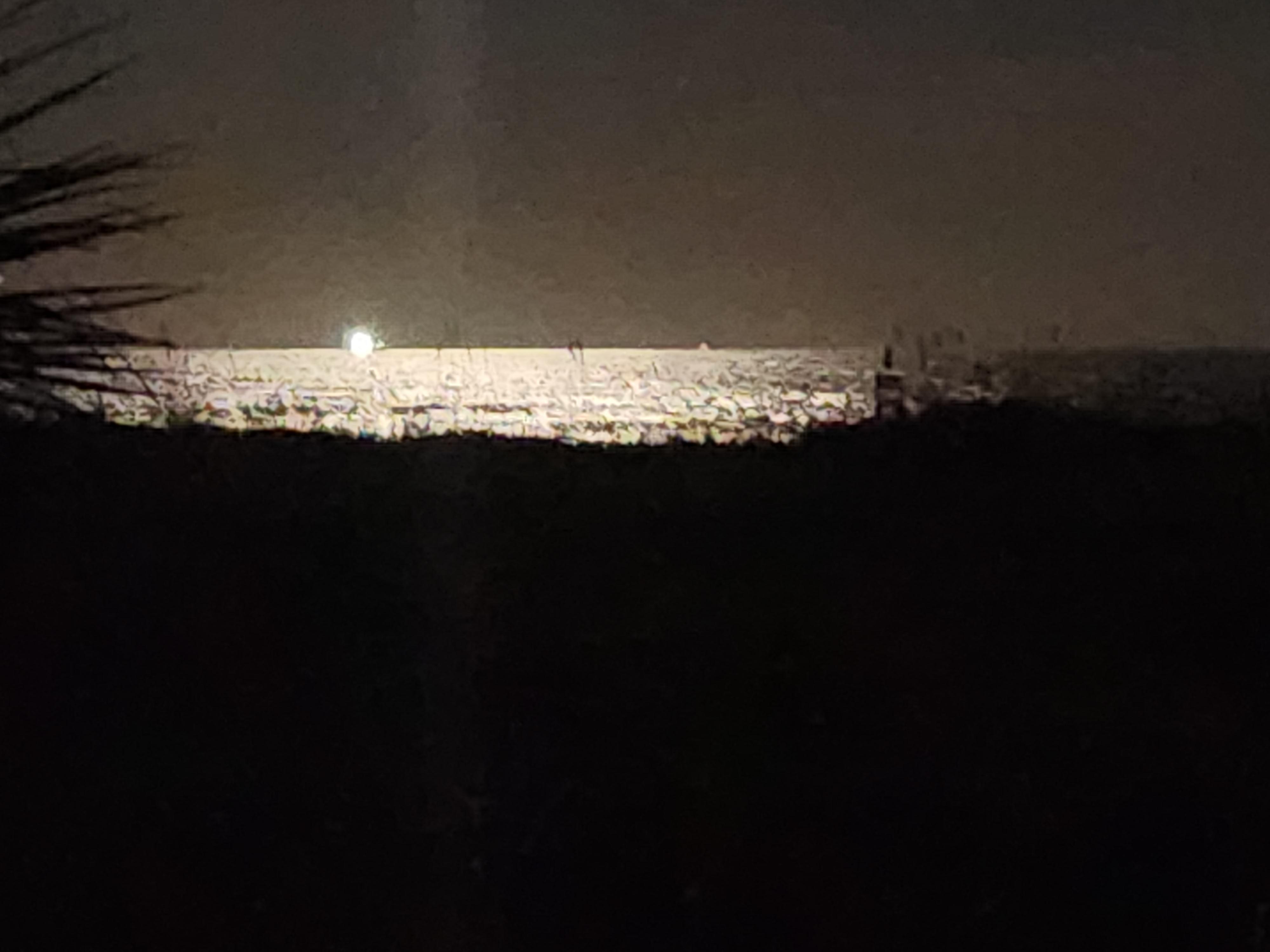 Night view of open from back patio