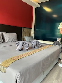 Room with king and a single bed