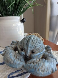 My friend, Mr. Crab. He was adorable and welcoming!