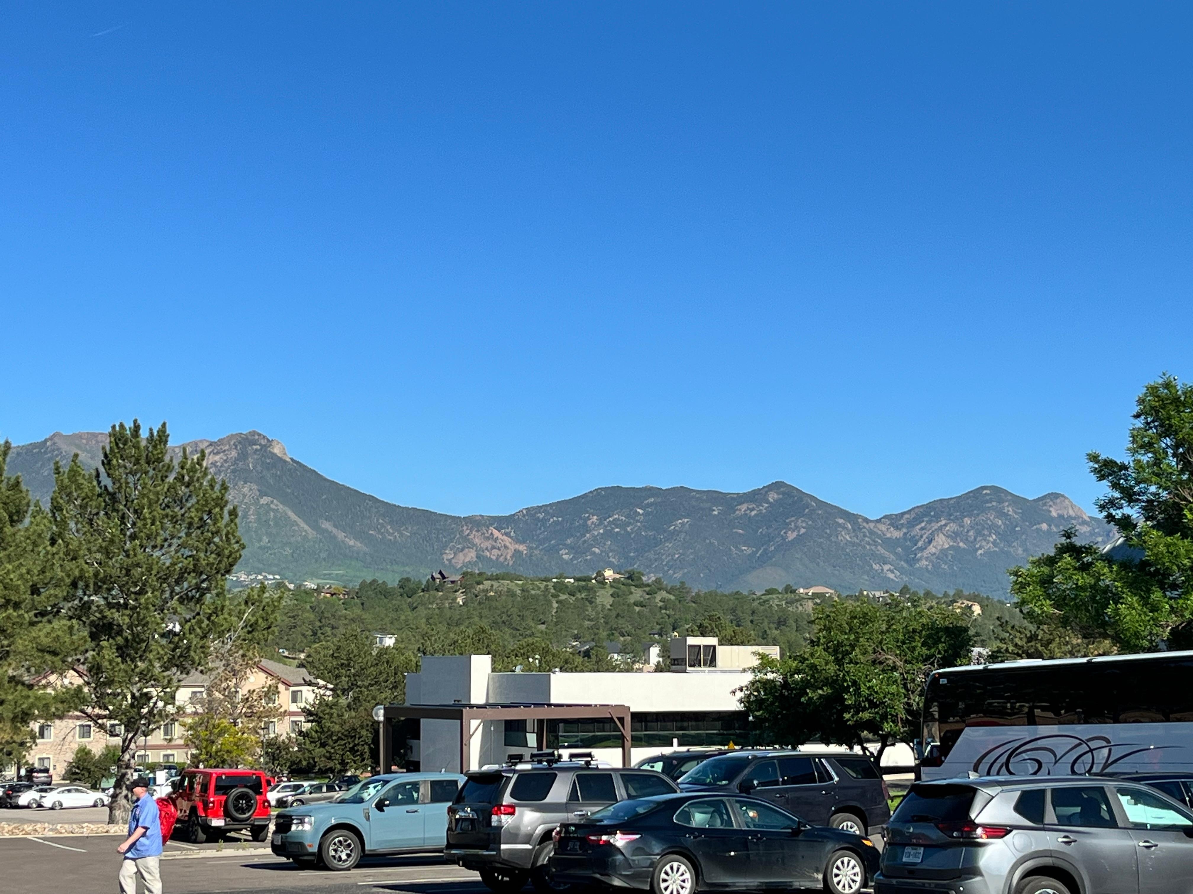 View from the parking area.