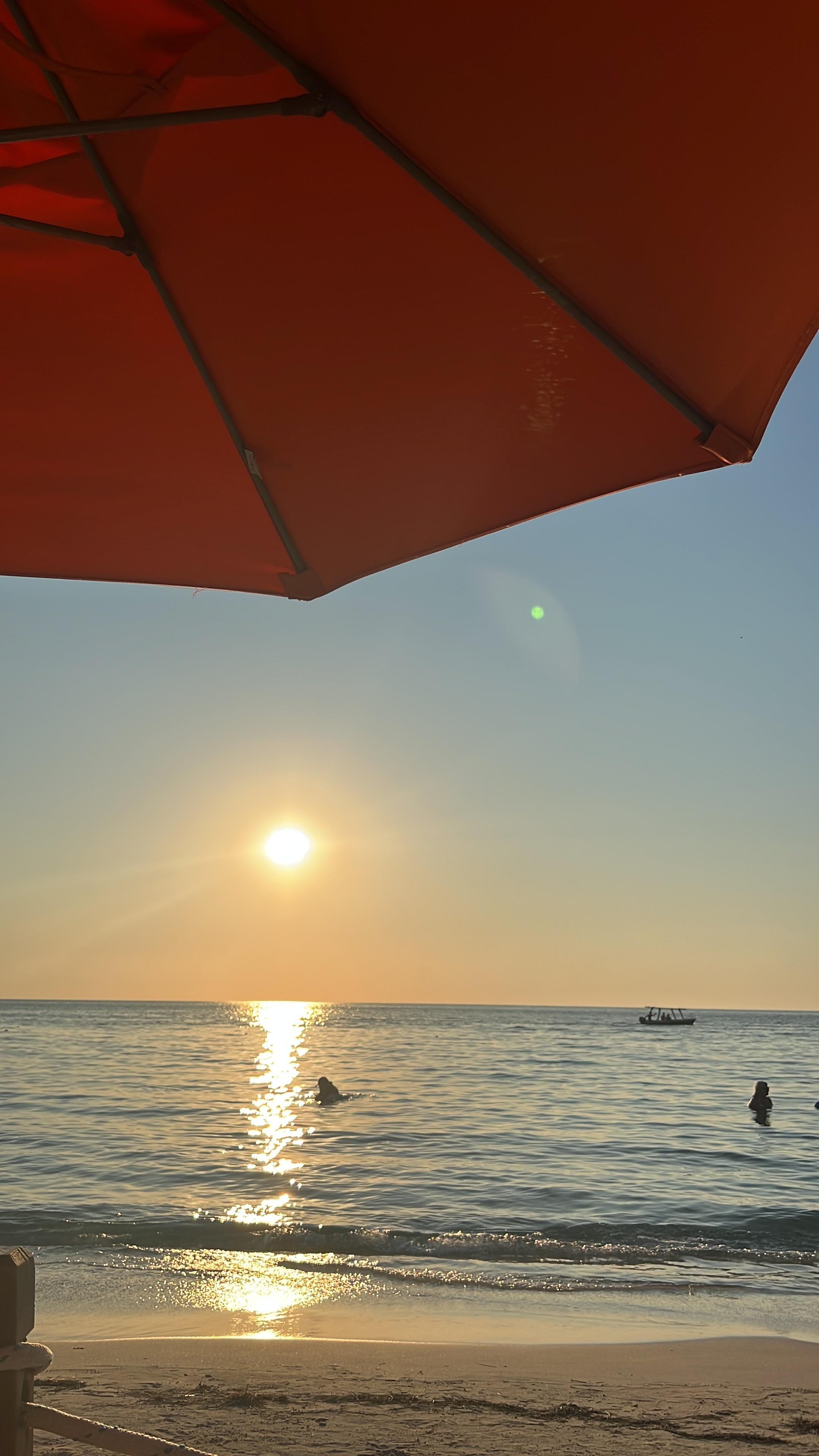 View from the beach chairs 