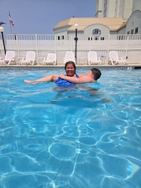 Pool was nice after being in the ocean