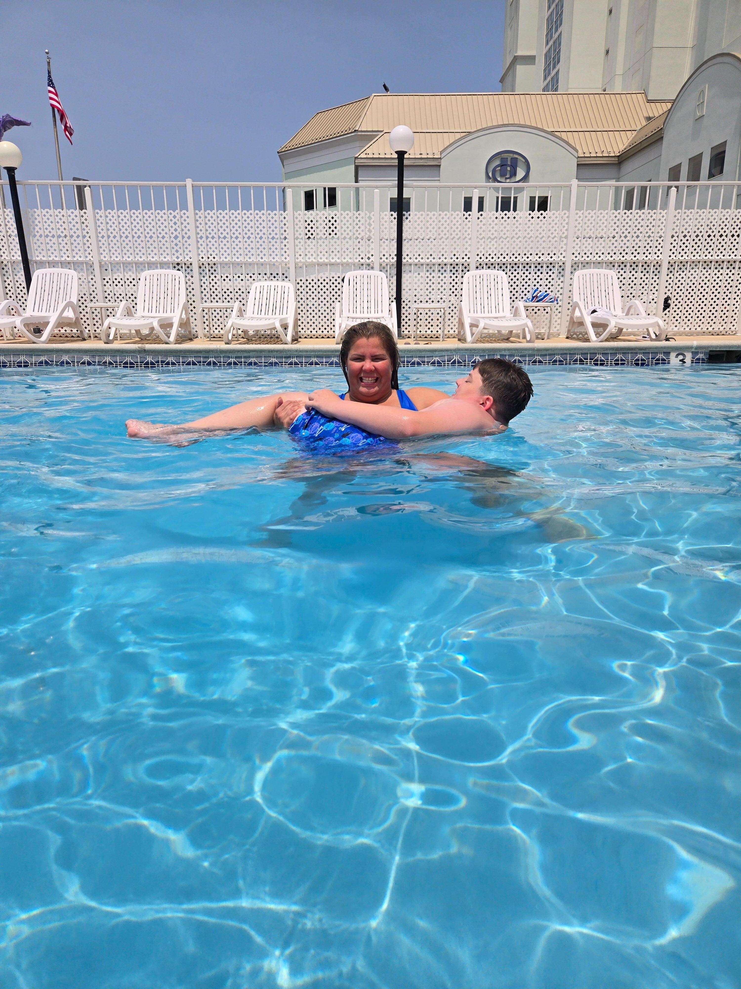 Pool was nice after being in the ocean
