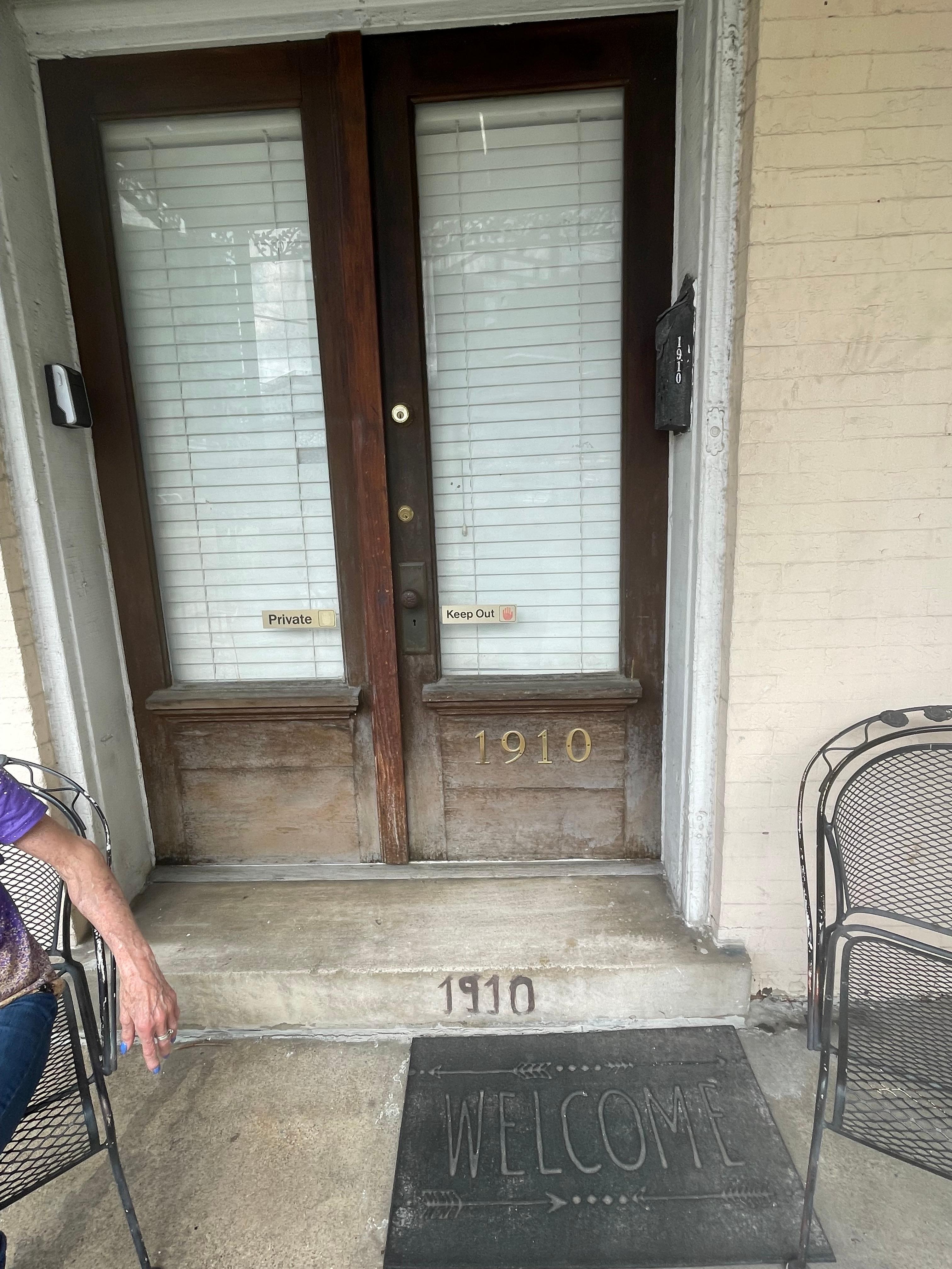 Mold on the front door 