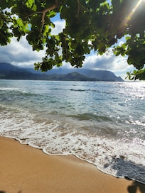 The goegeous beach within walking distance