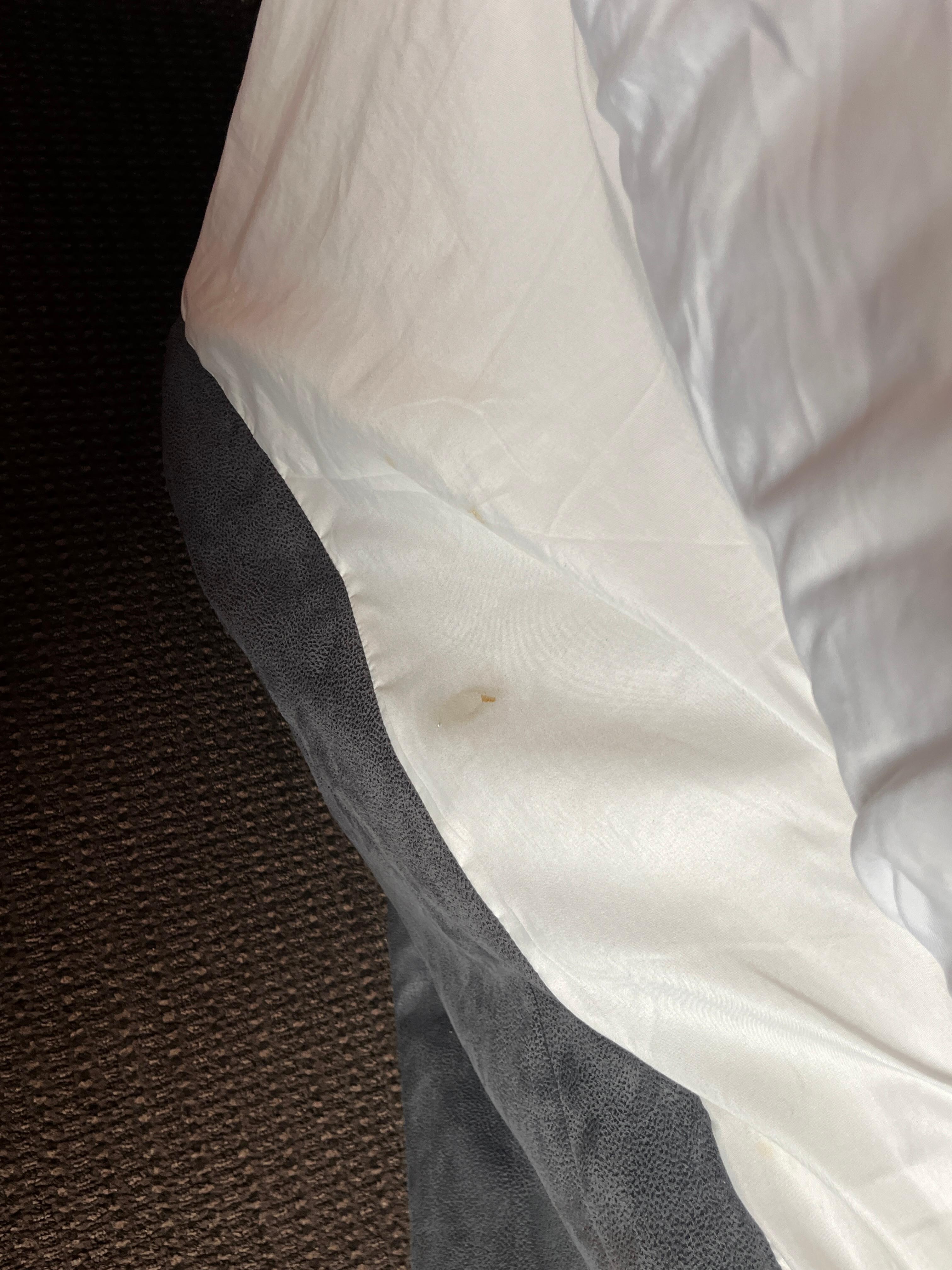 Stain on bed