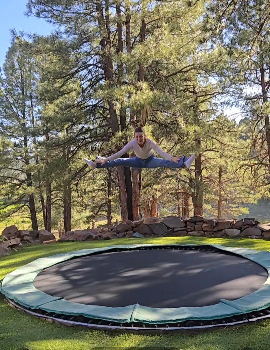 The trampoline and a pet friendly property stood out.