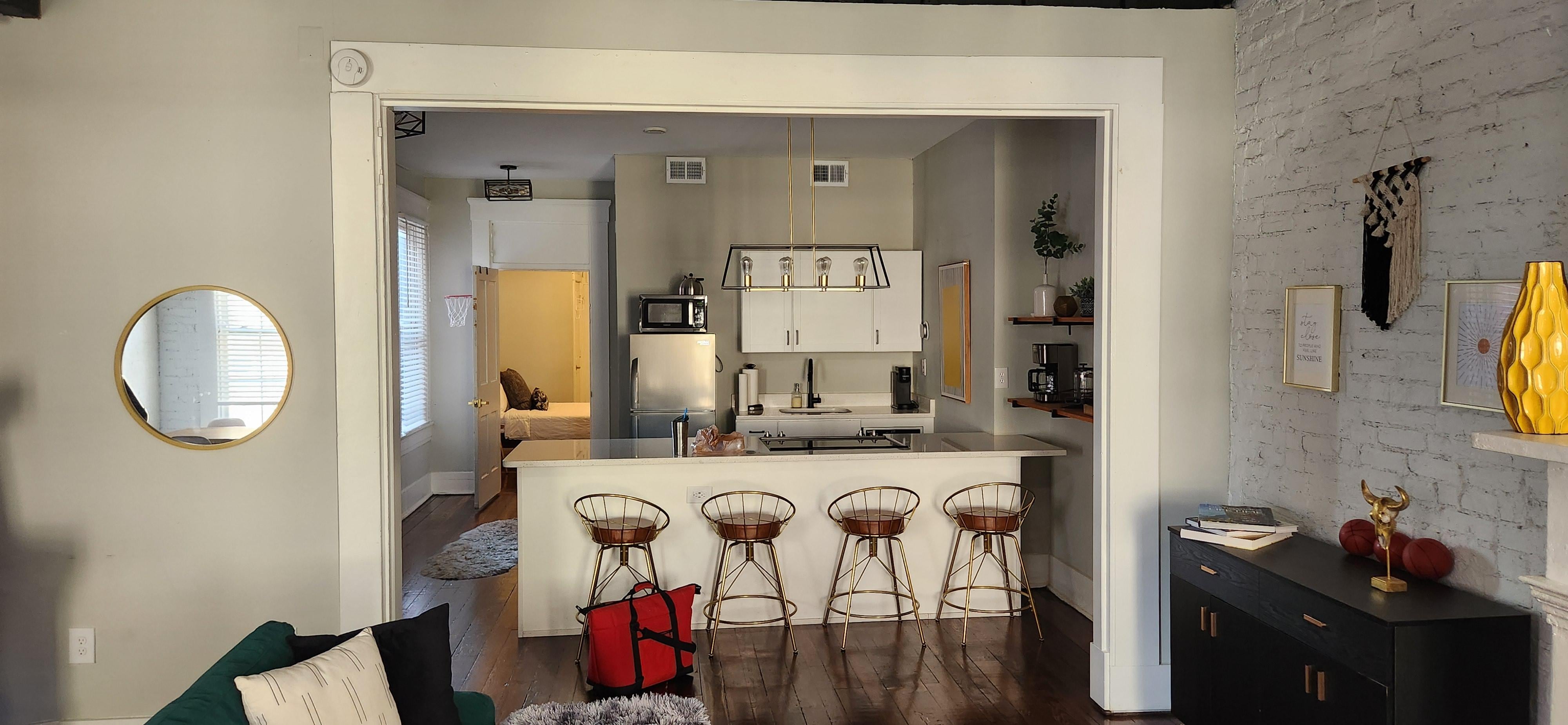 Great room looking into the kitchen 