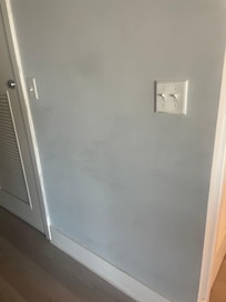 Stained walls.