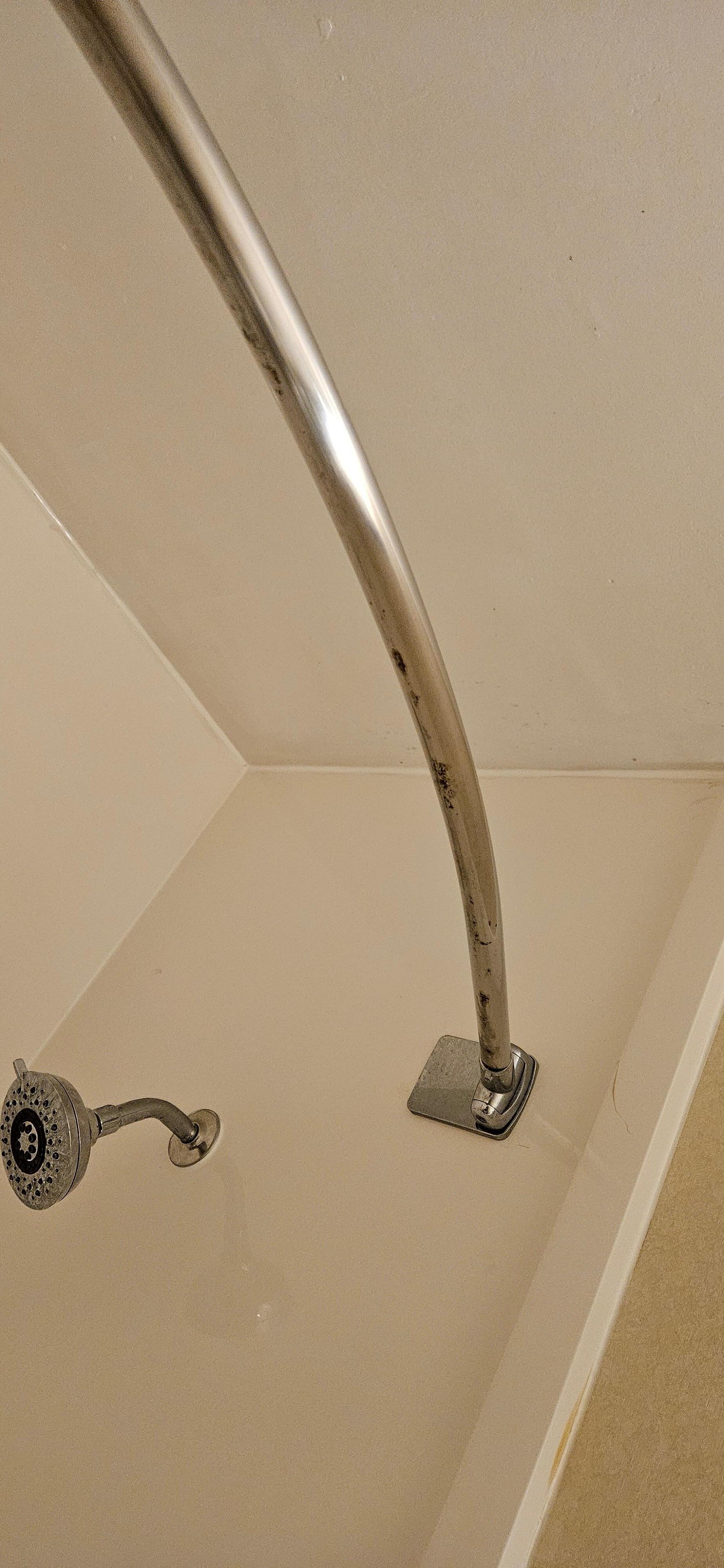 Rusted shower rods