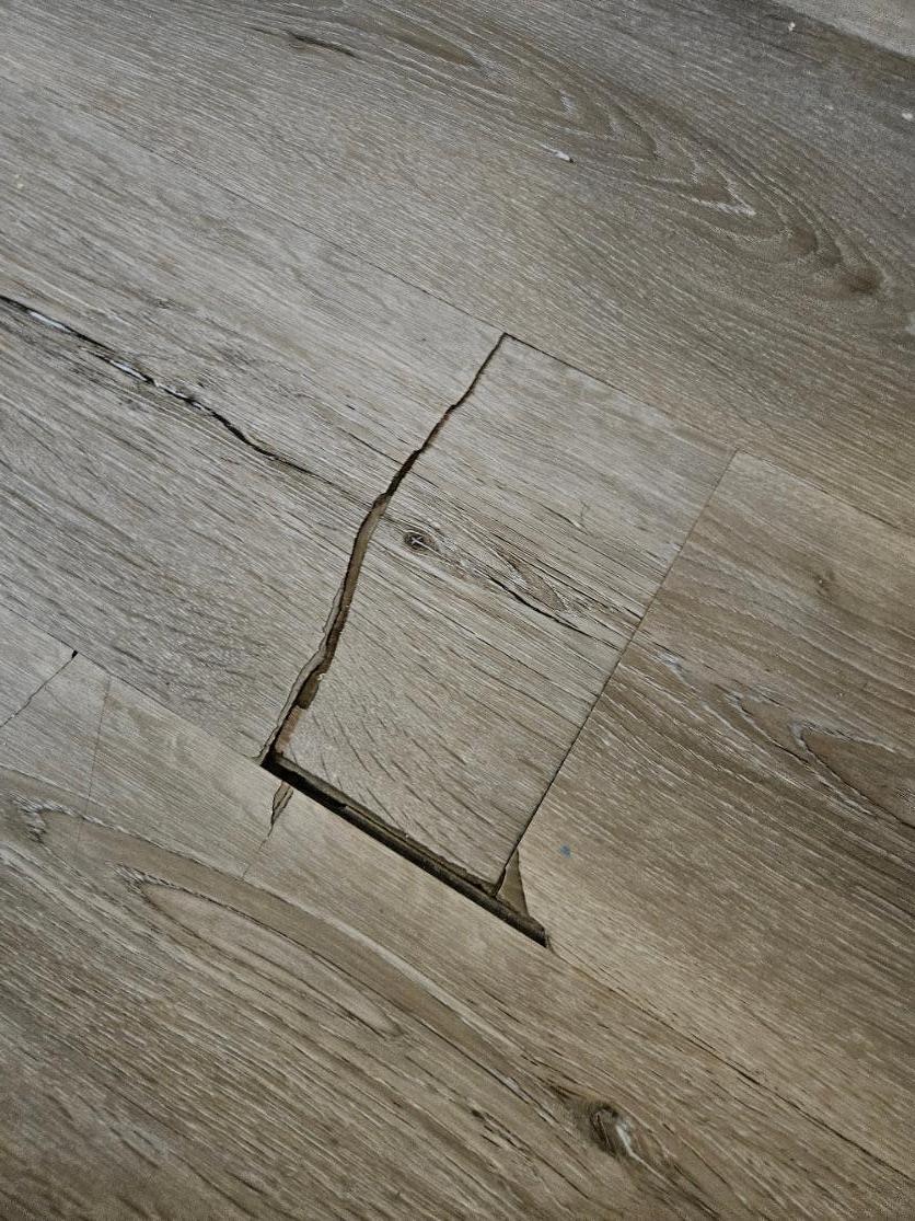 The floor in our room