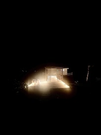 Night time lights greeting us home