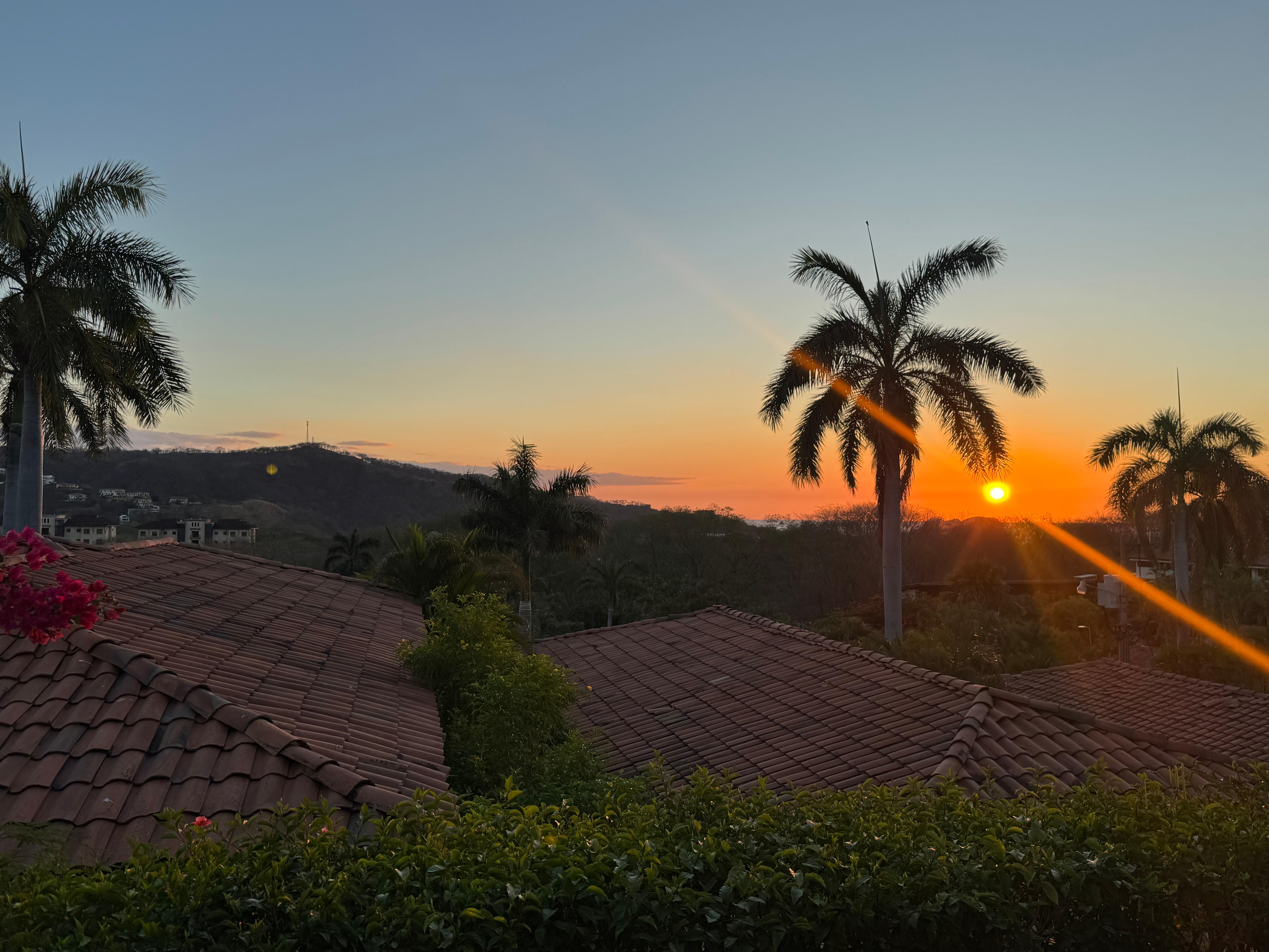 Sunset from the back patio 