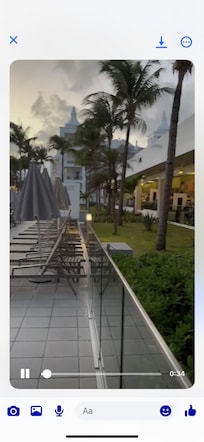 View from the steakhouse