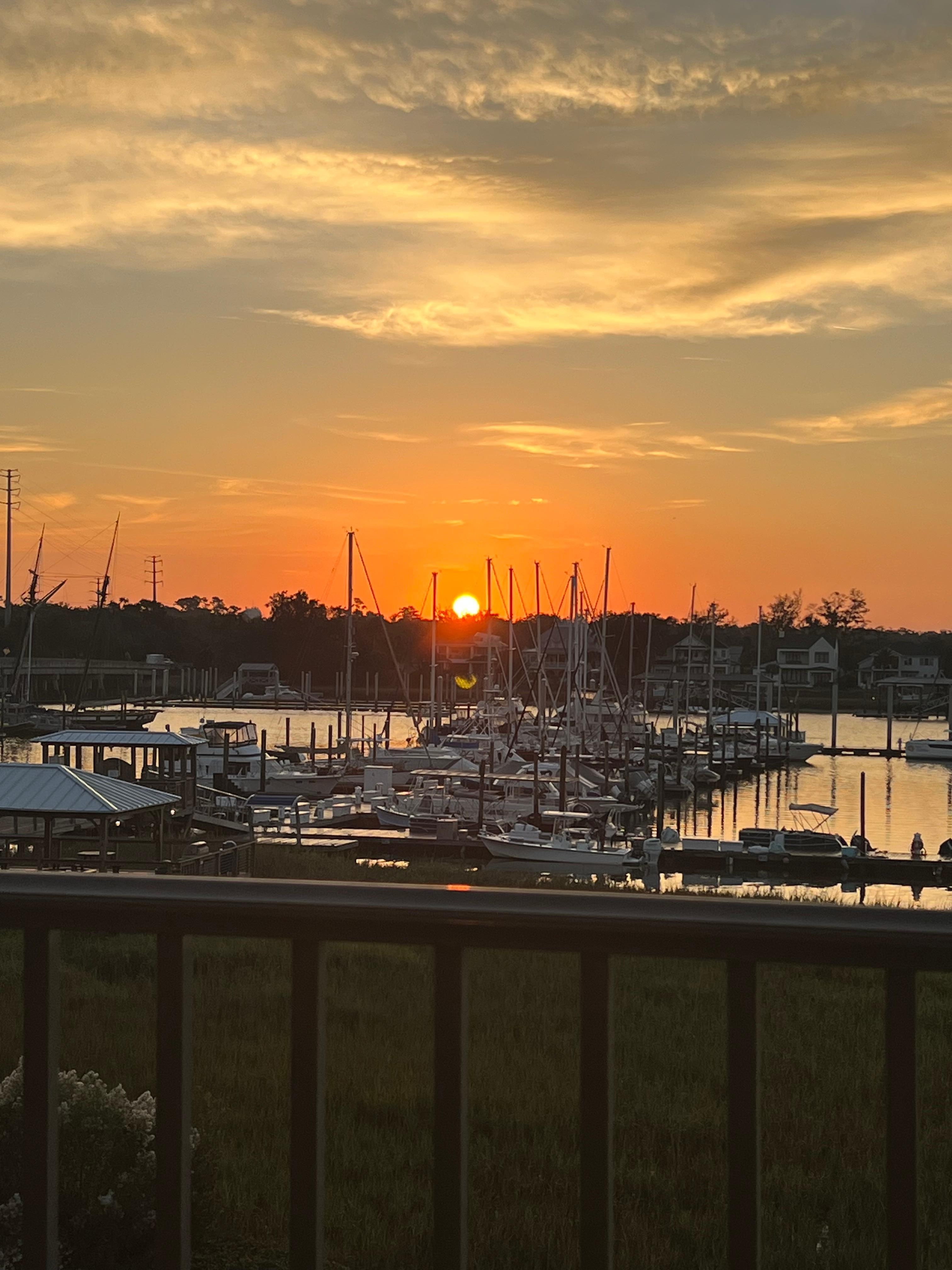 Sunrise from the balcony