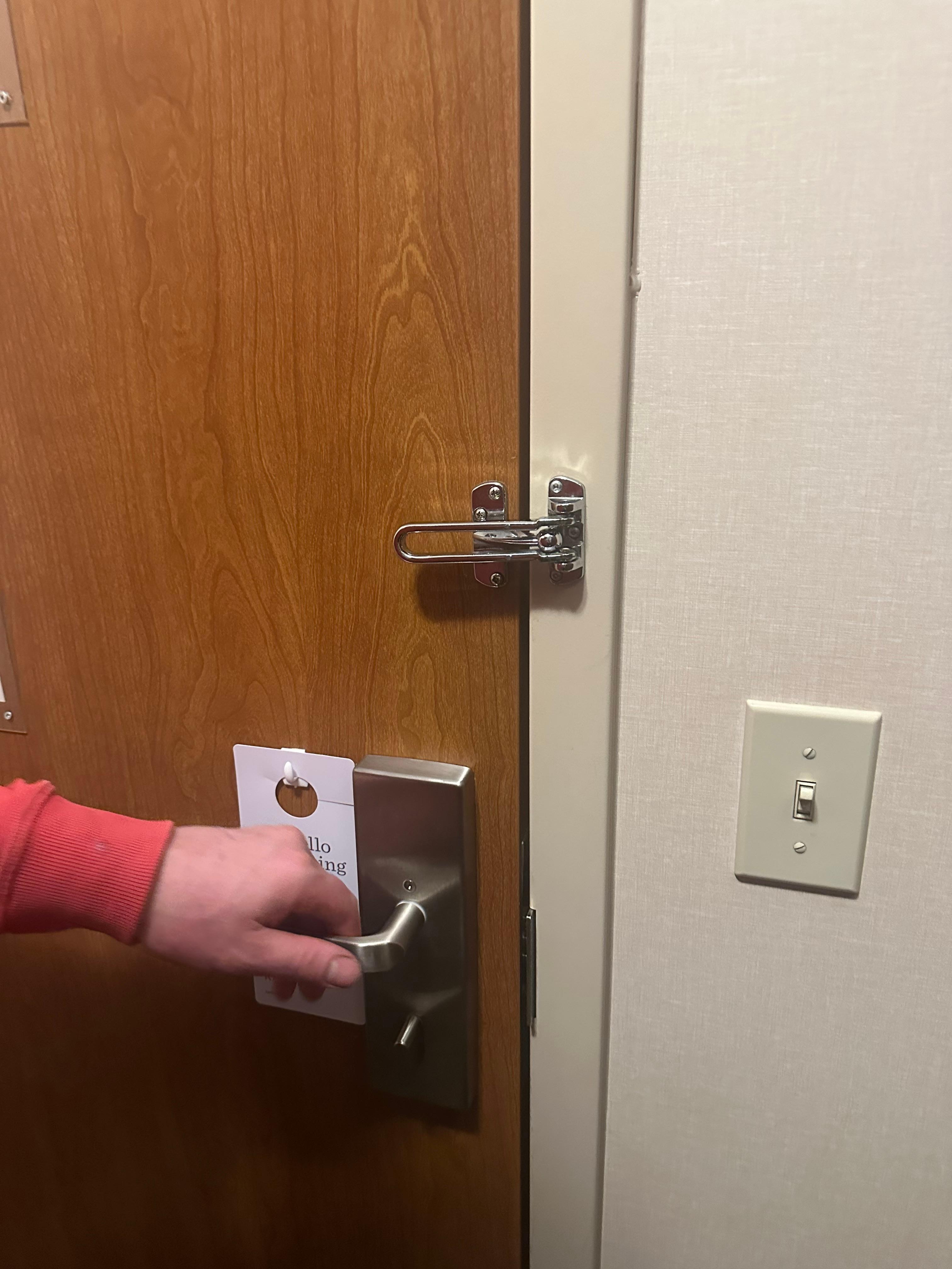 Secondary safety latch installed incorrectly making it completely useless