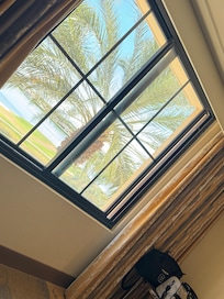 The view from the bedroom is awesome