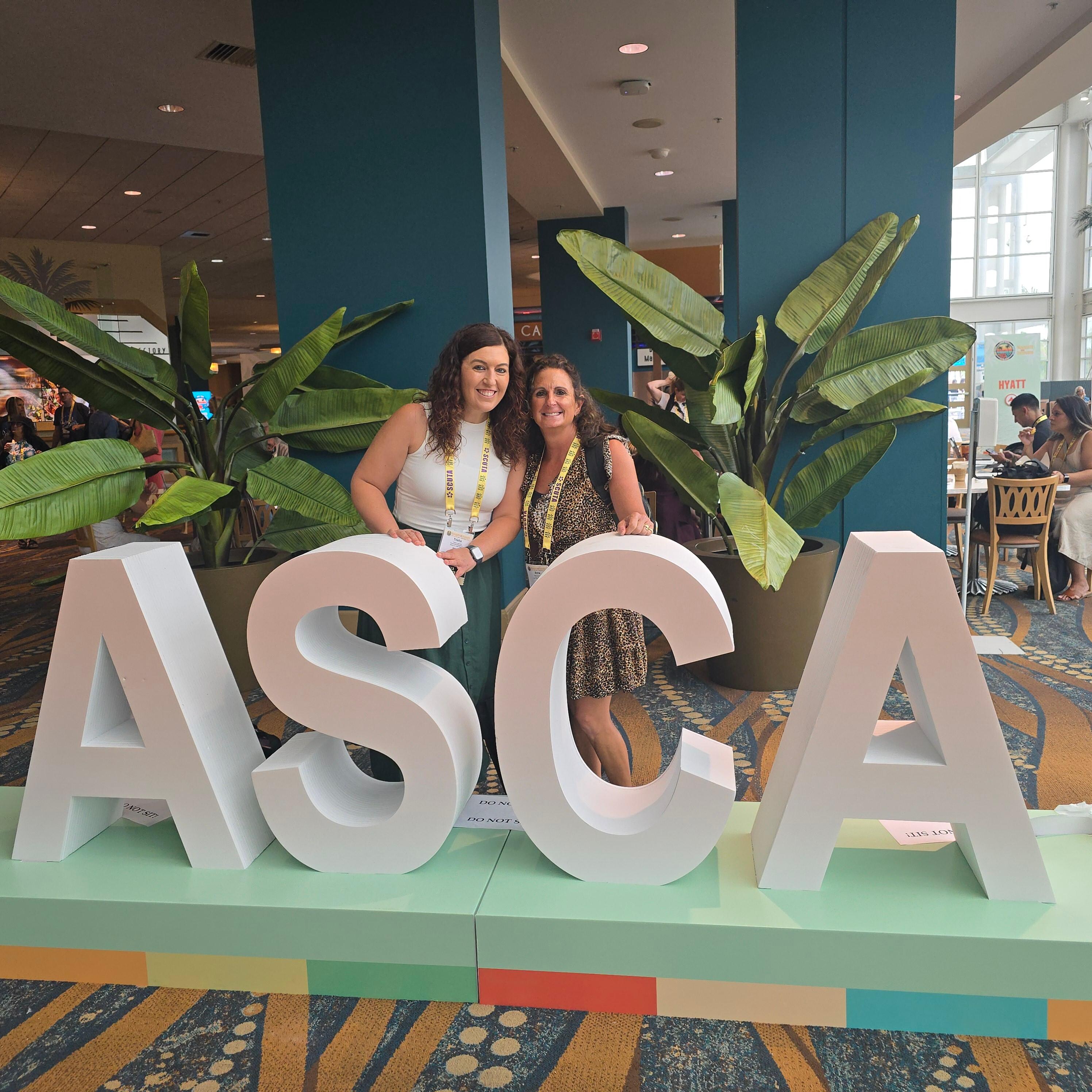 We attended the American School Counselor Association conference. 