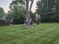 Big yard for playing outside.