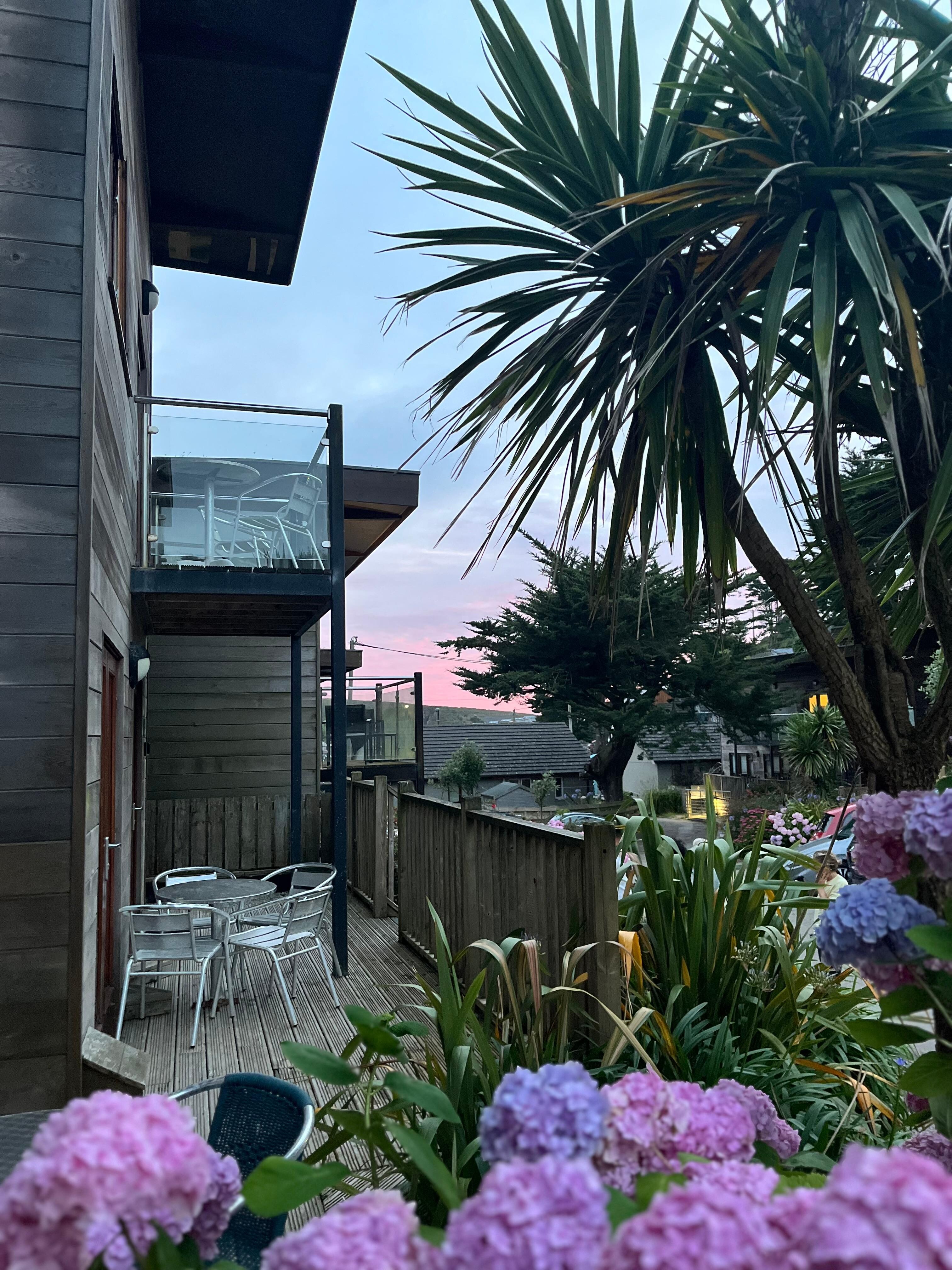 Sonnenuntergang in Porthtowan Eco-Loge 🙂😍