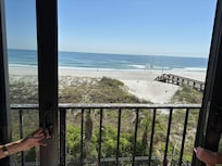 From the enclosed balcony