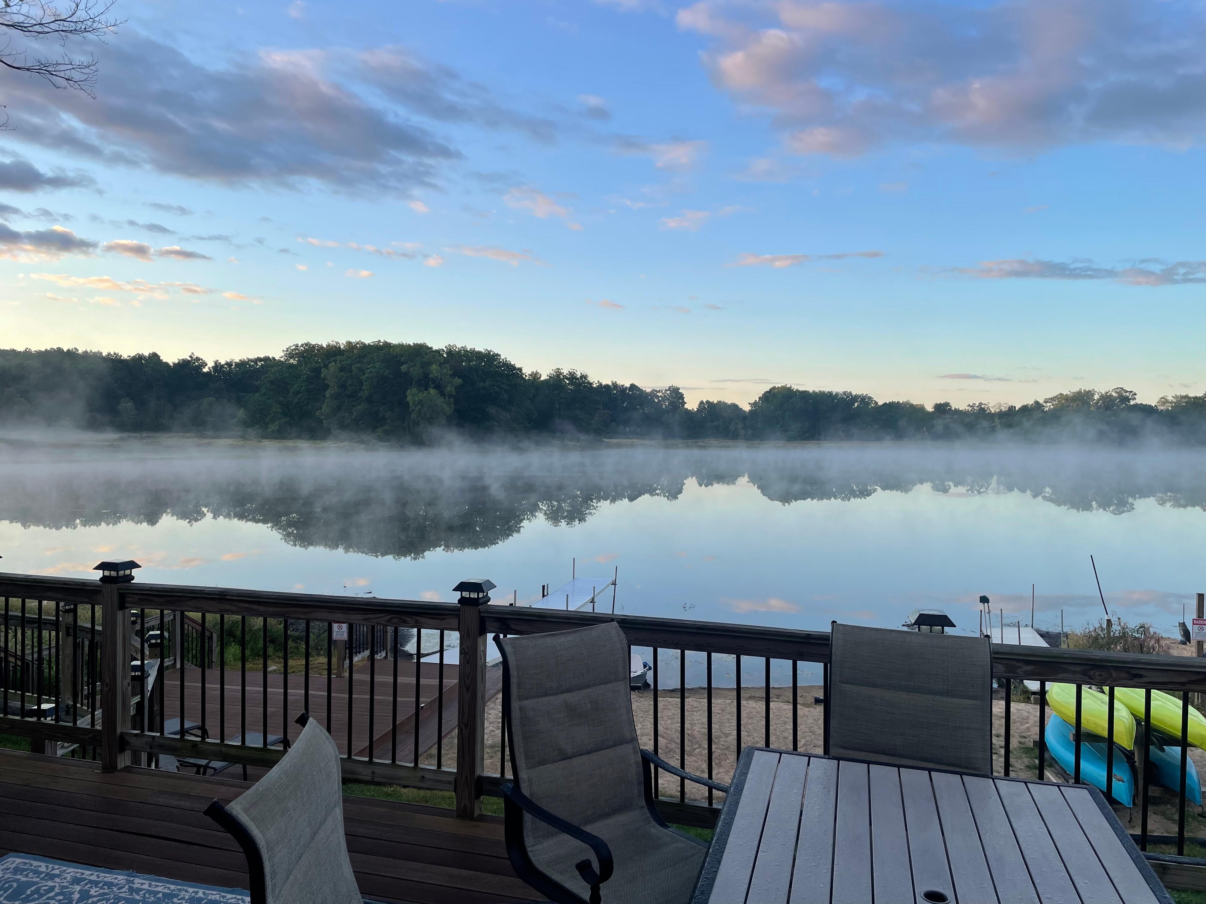 Early morning lake view