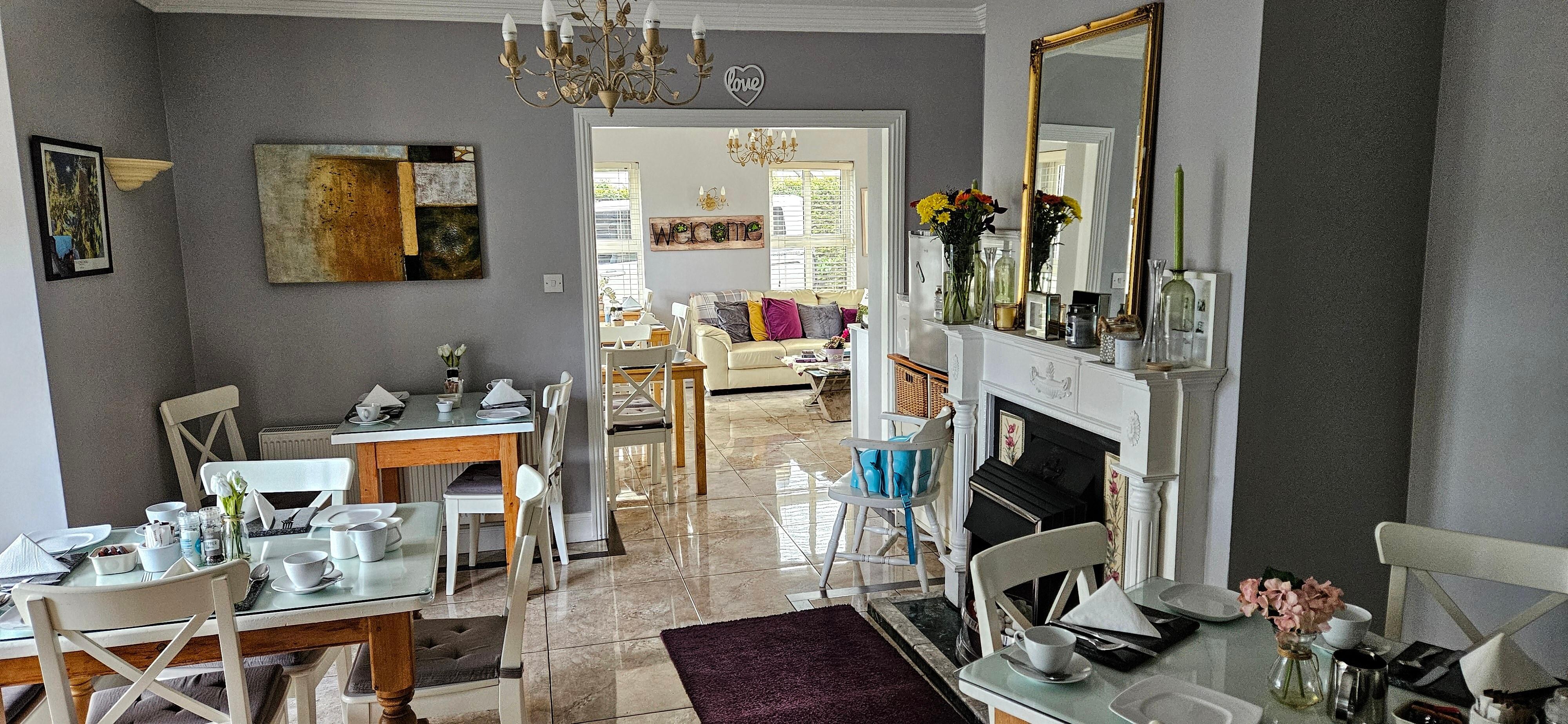 Spacious breakfast area