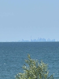 La vue par beau temps.