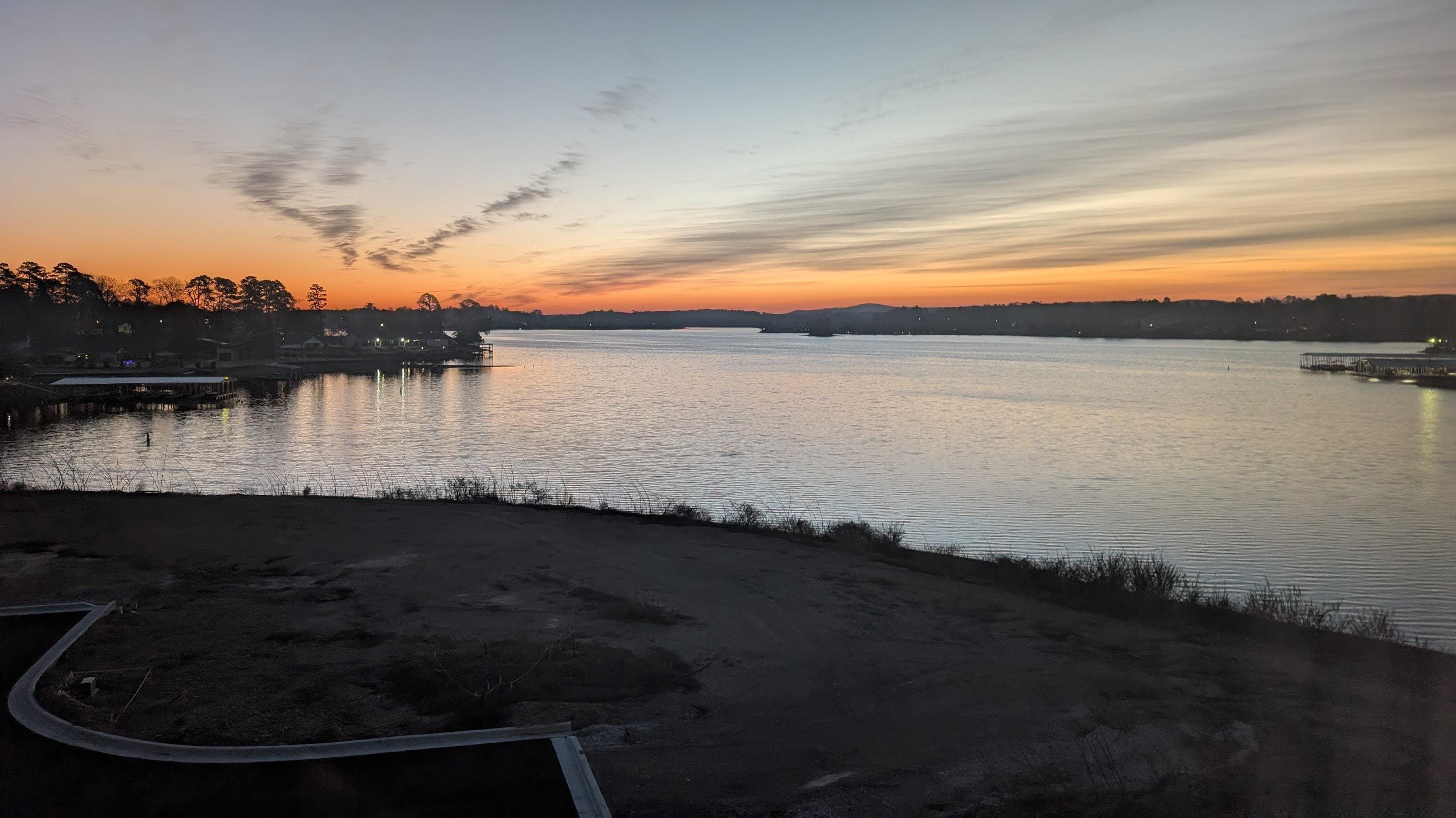 Sunrise over Lake Hamilton 