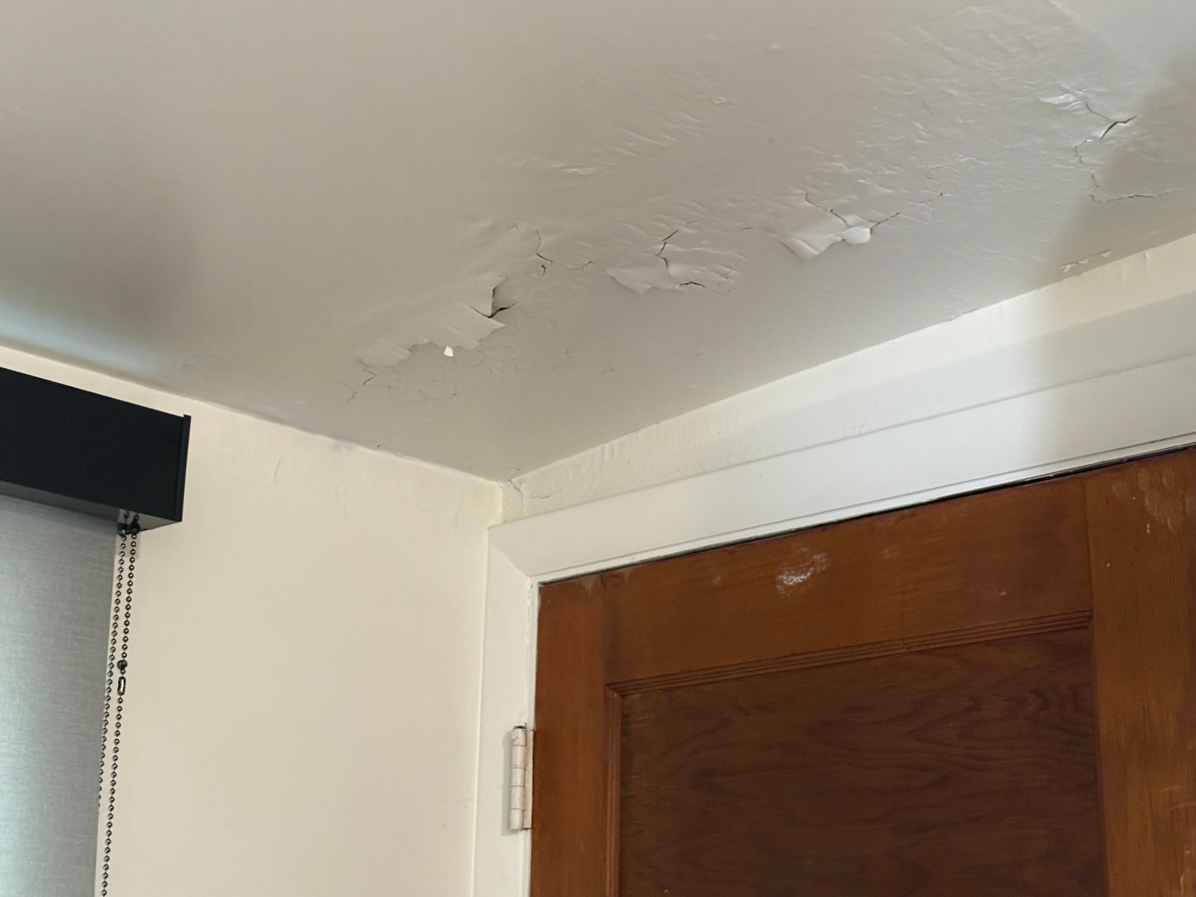 peeling ceiling paint in kitchen