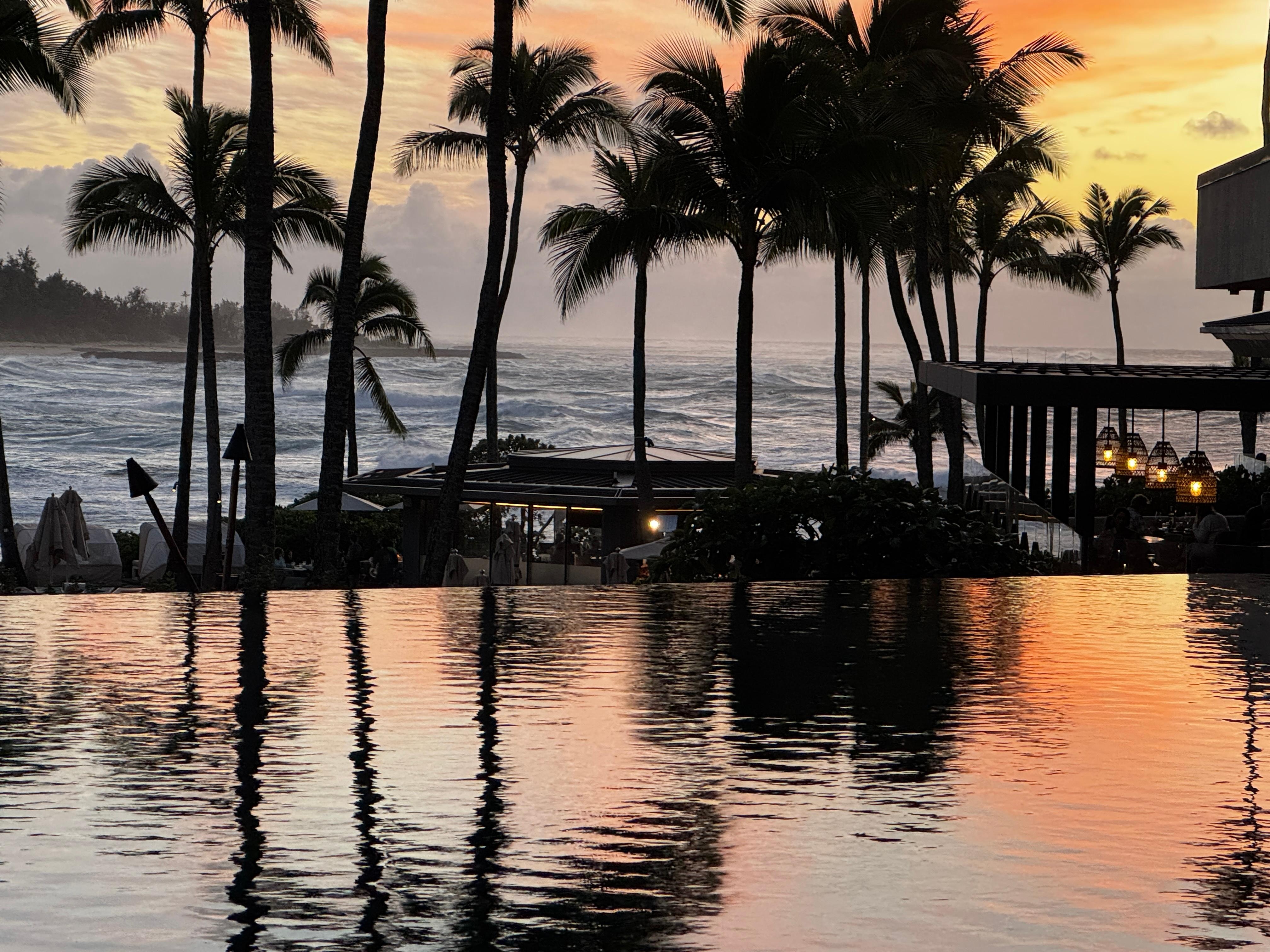 Sunset at Ritz Carlton next door