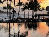 Sunset at Ritz Carlton next door