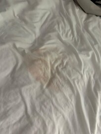 Dirty Sheets on the bed.