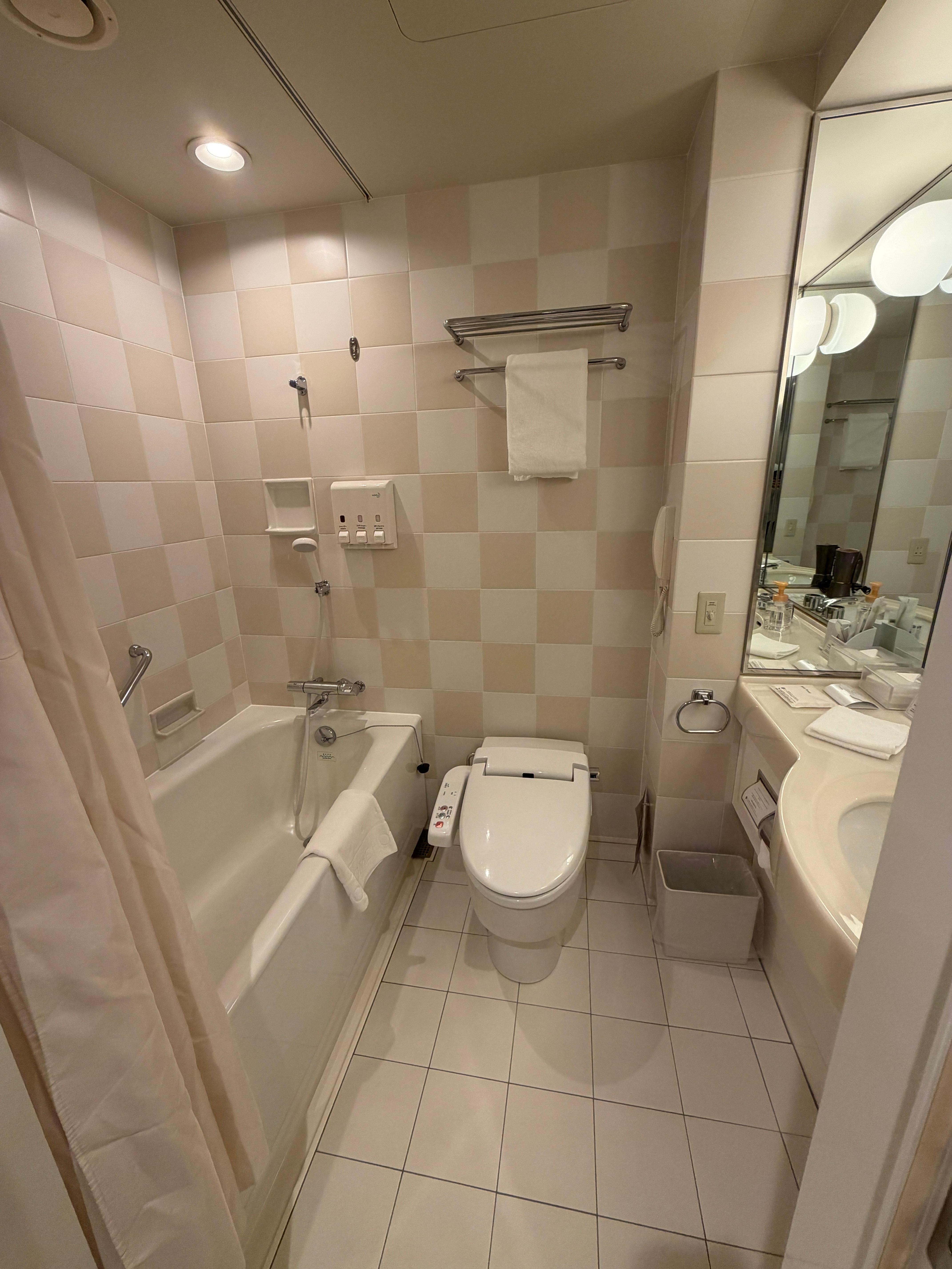 Standard room bathroom