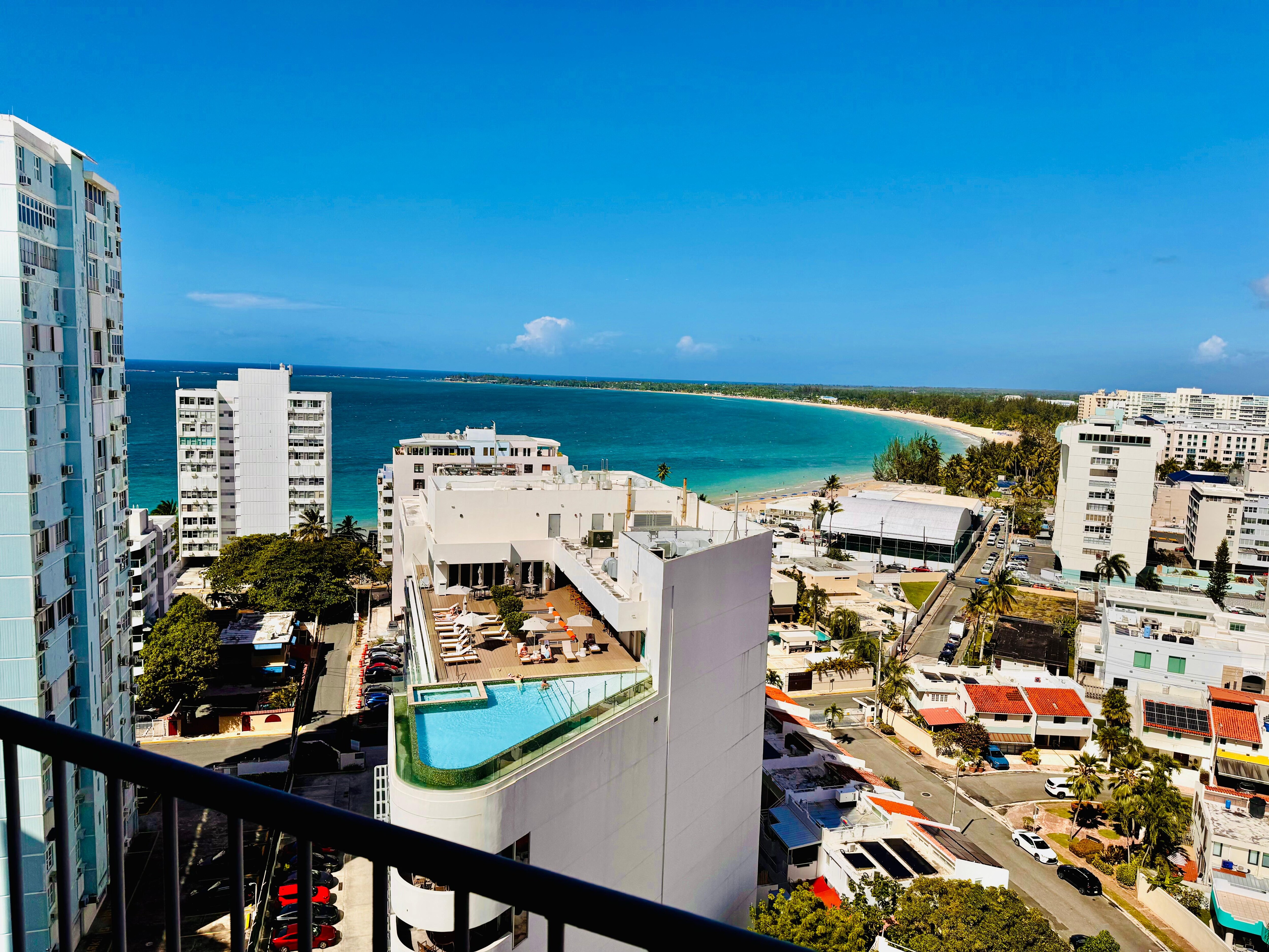View from balcony.