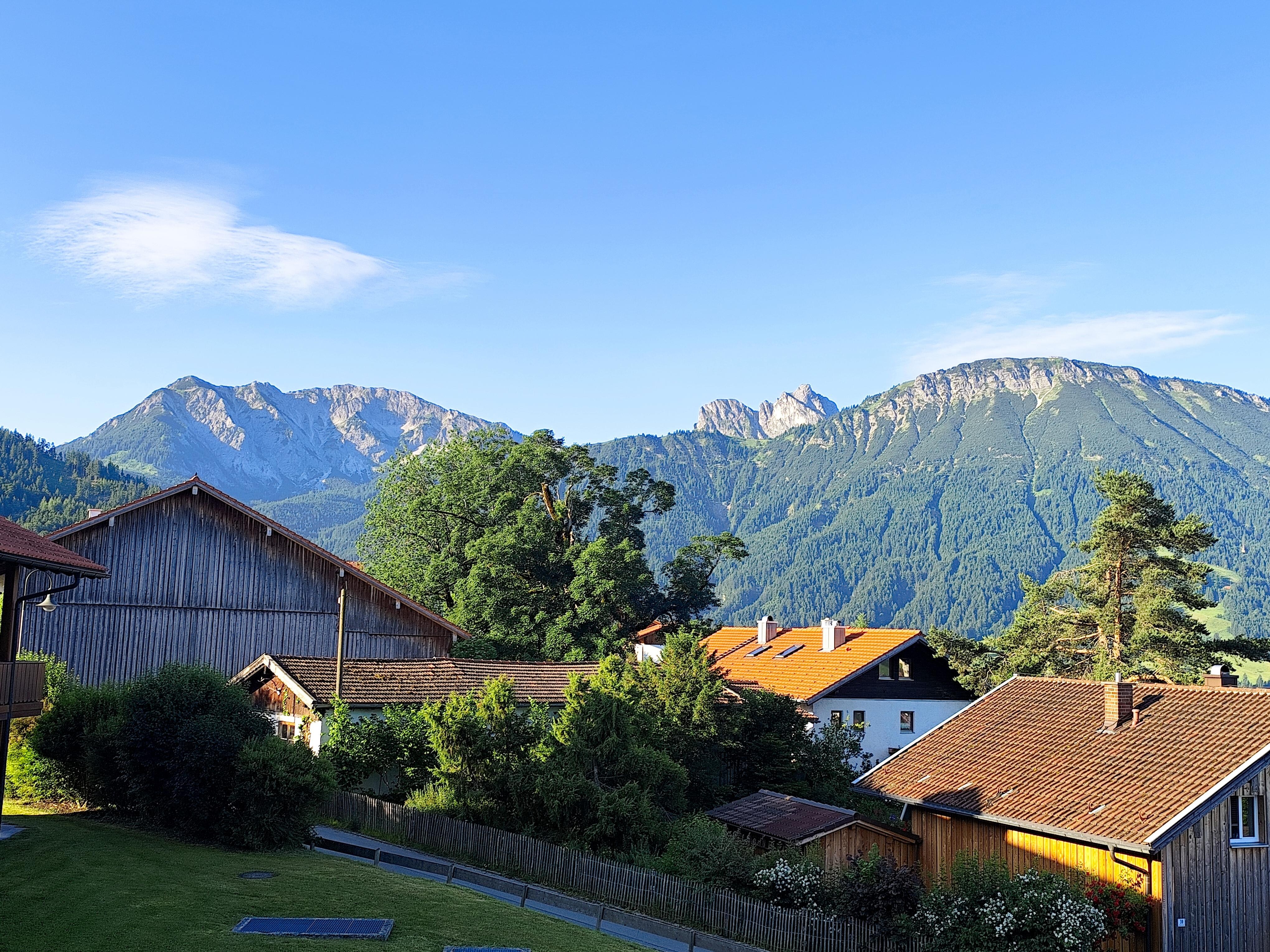 Blick vom Balkon
