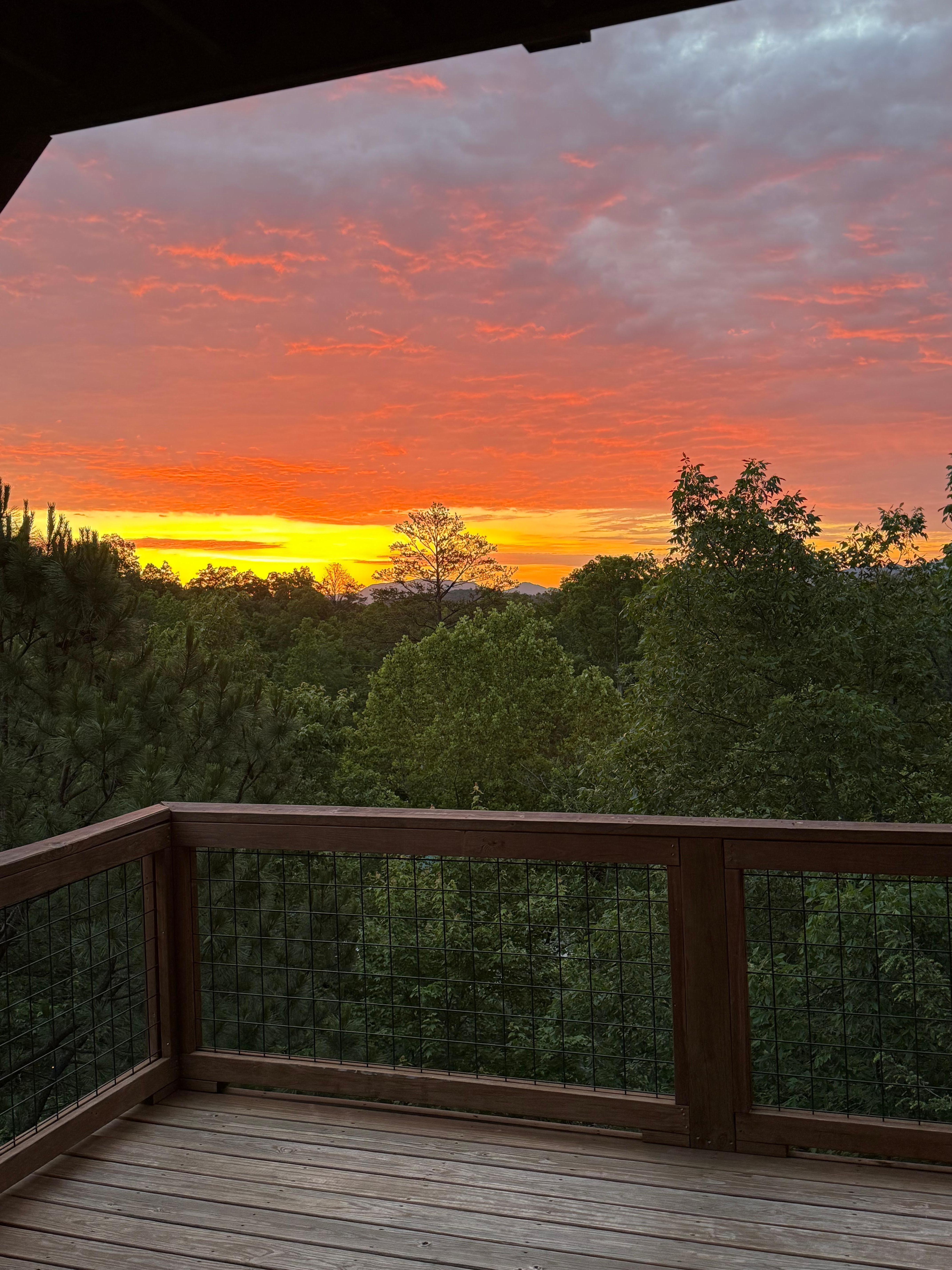 cabin sunrise 