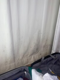 Curtain in sliding door