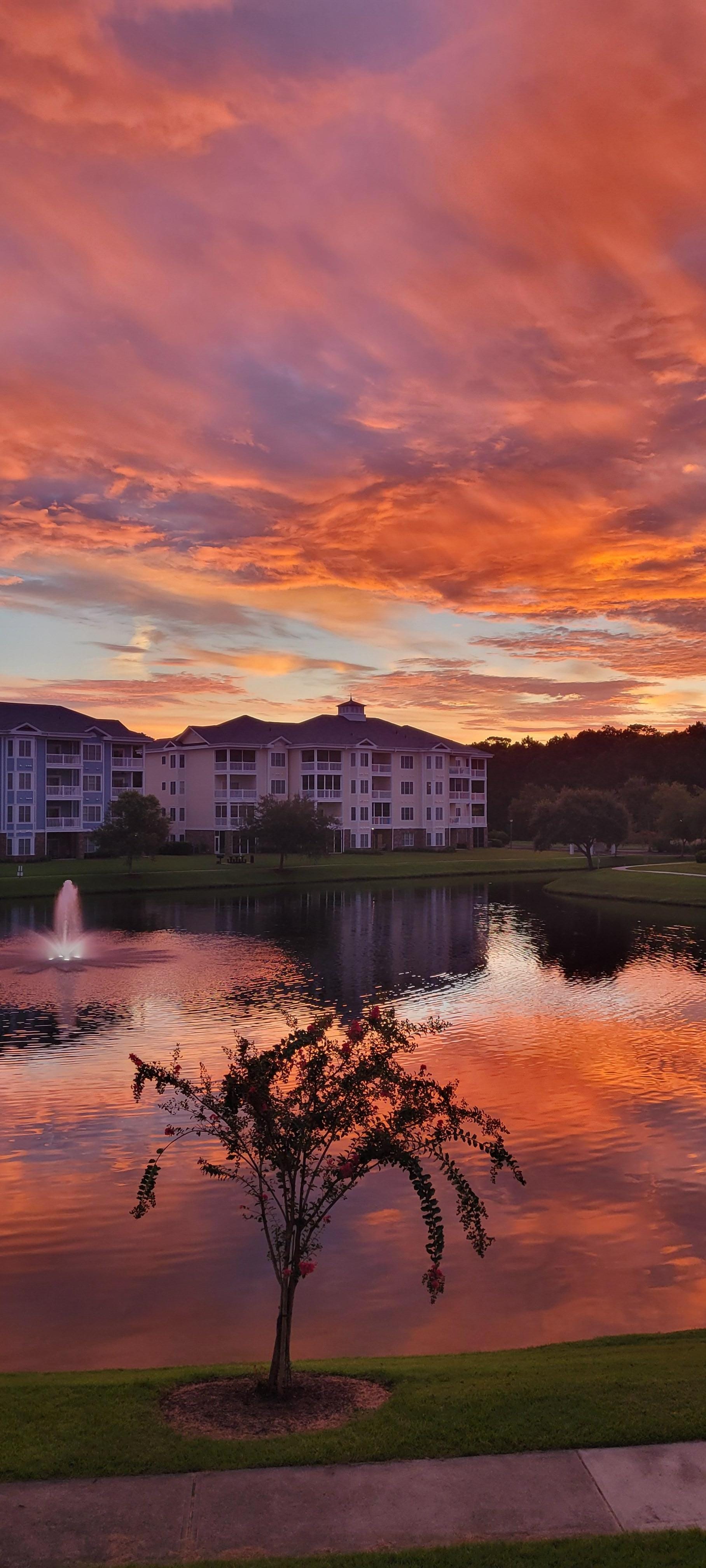 Sunrise from the balcony