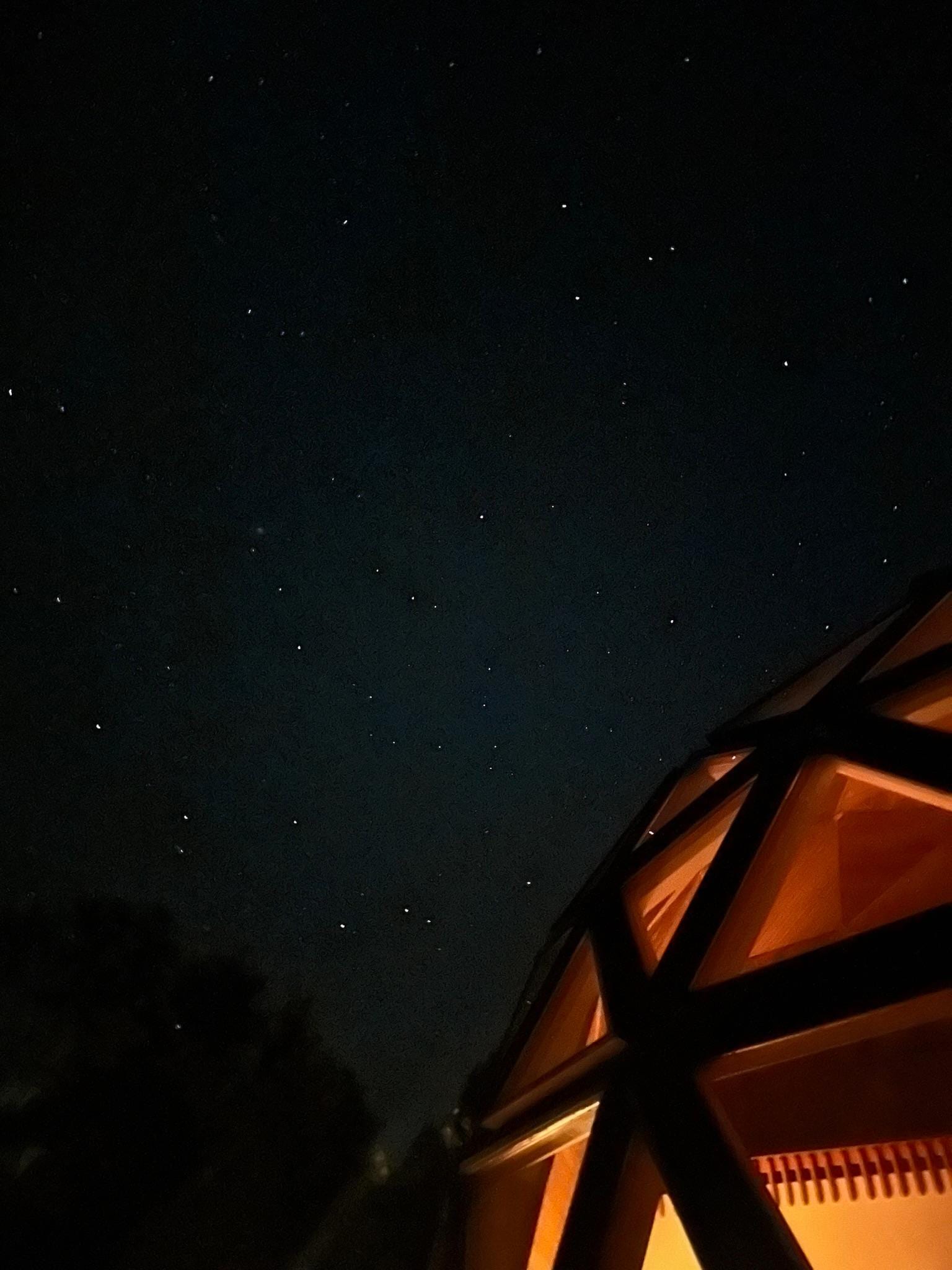 Amazing stargazing from the balcony 