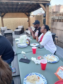 Waiting on the food