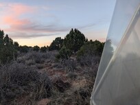 Side of dome window wall and view