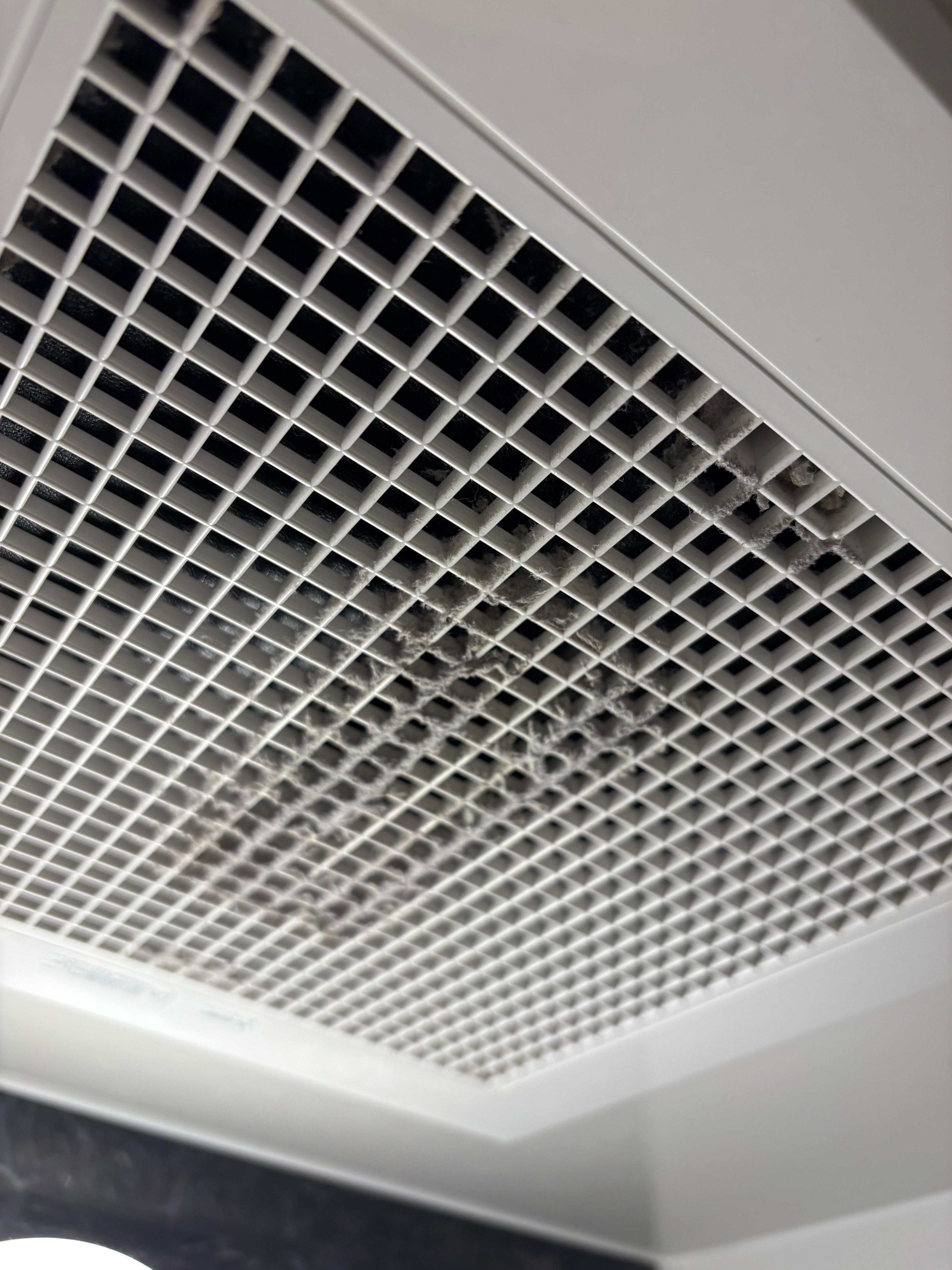 The ventilation in the shower 