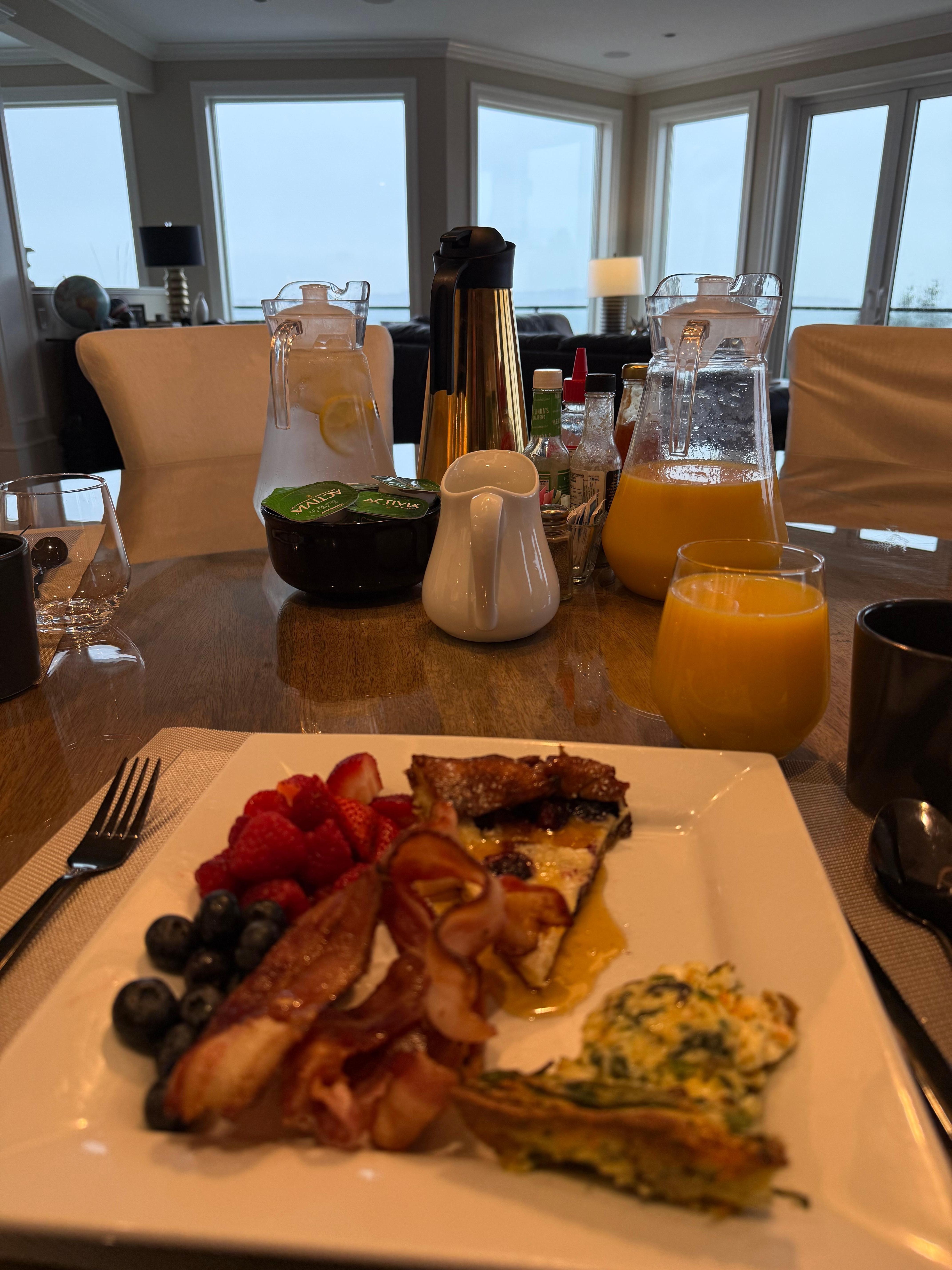 Breakfast with a view!