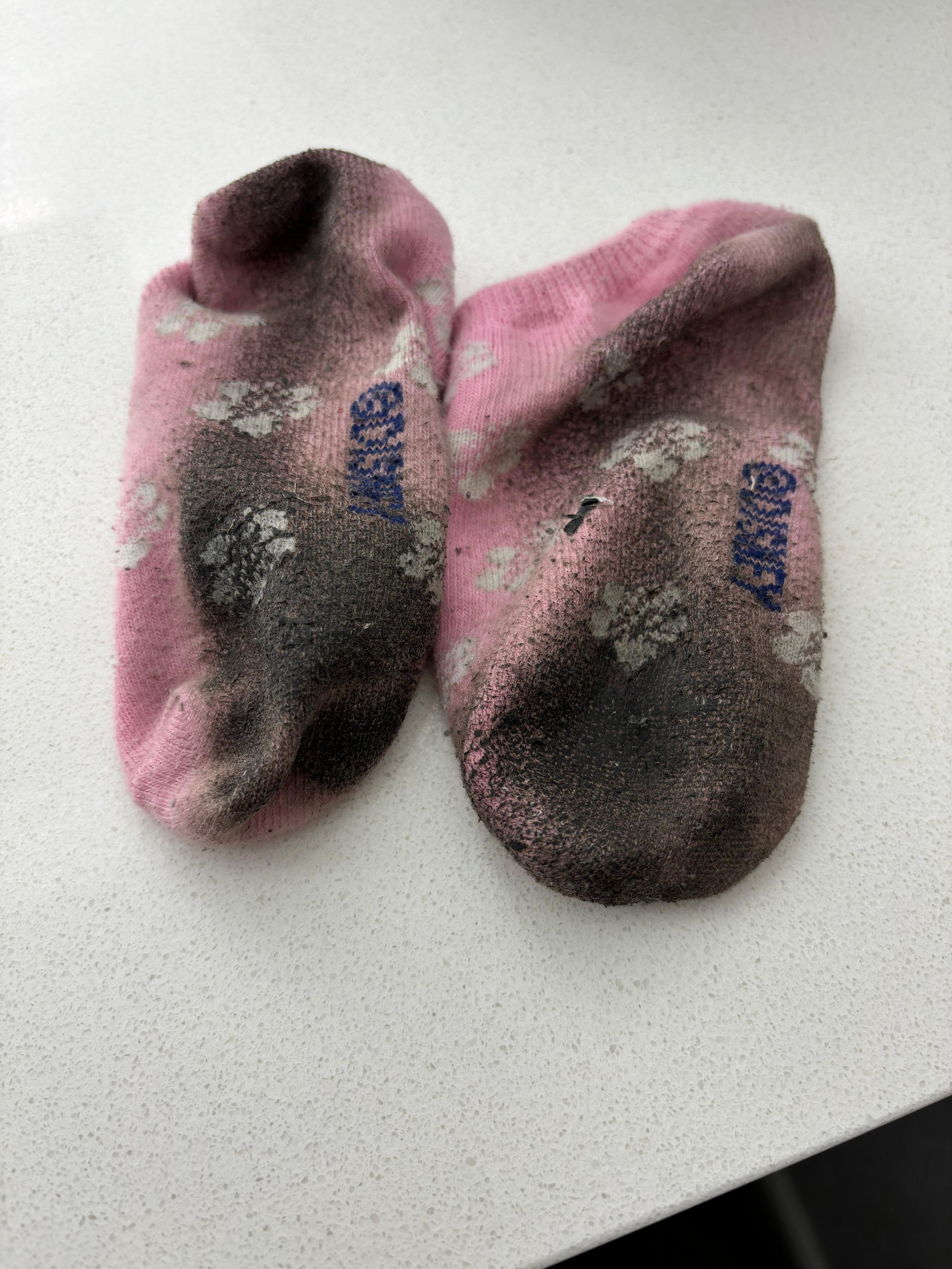 From walking around the floors for 10 minutes.