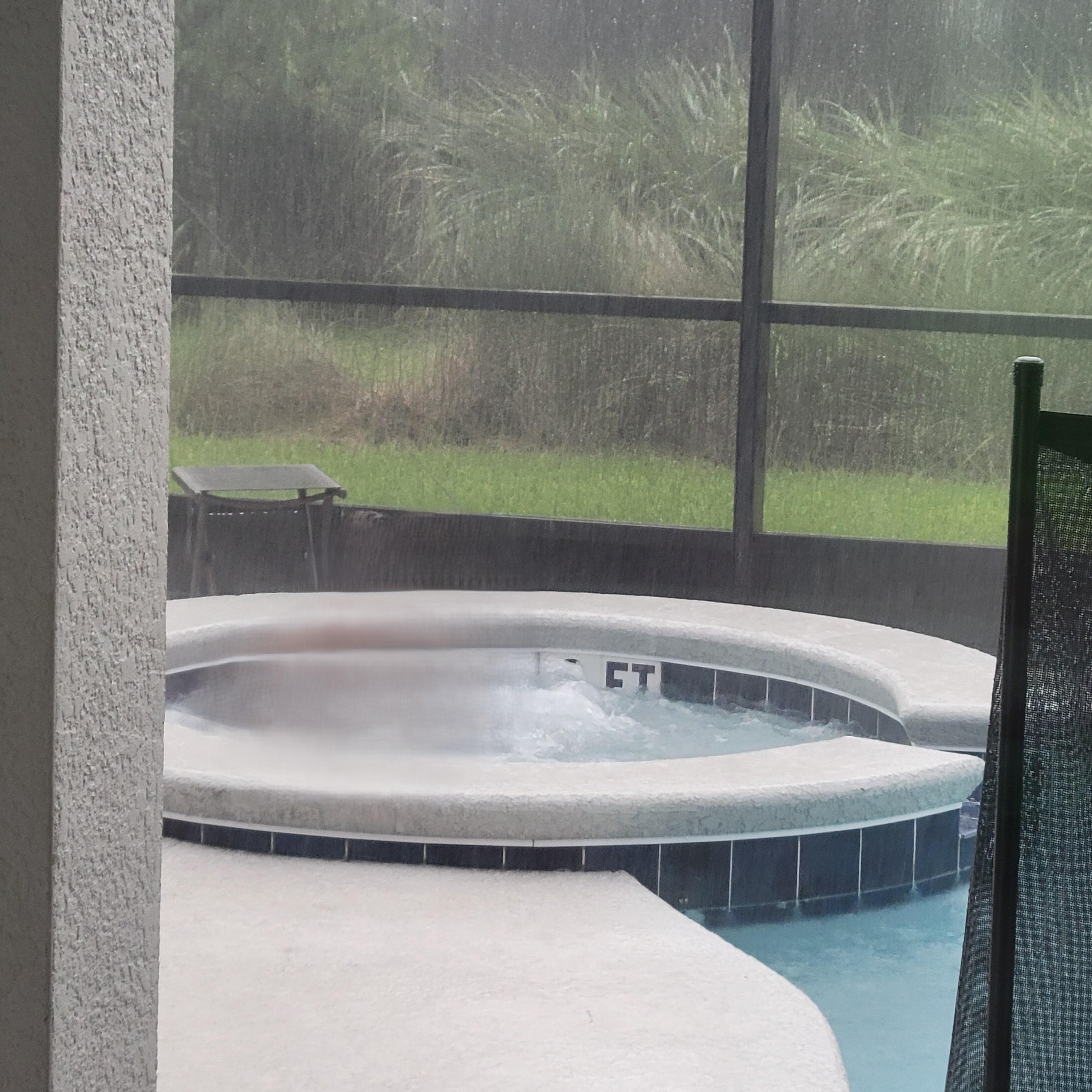 Heating for hot tub had no temp control. Turn on-- gets boiling hot. Too dangerous. Turn off to cool down. We had to turn on-off constantly. No temperature control.