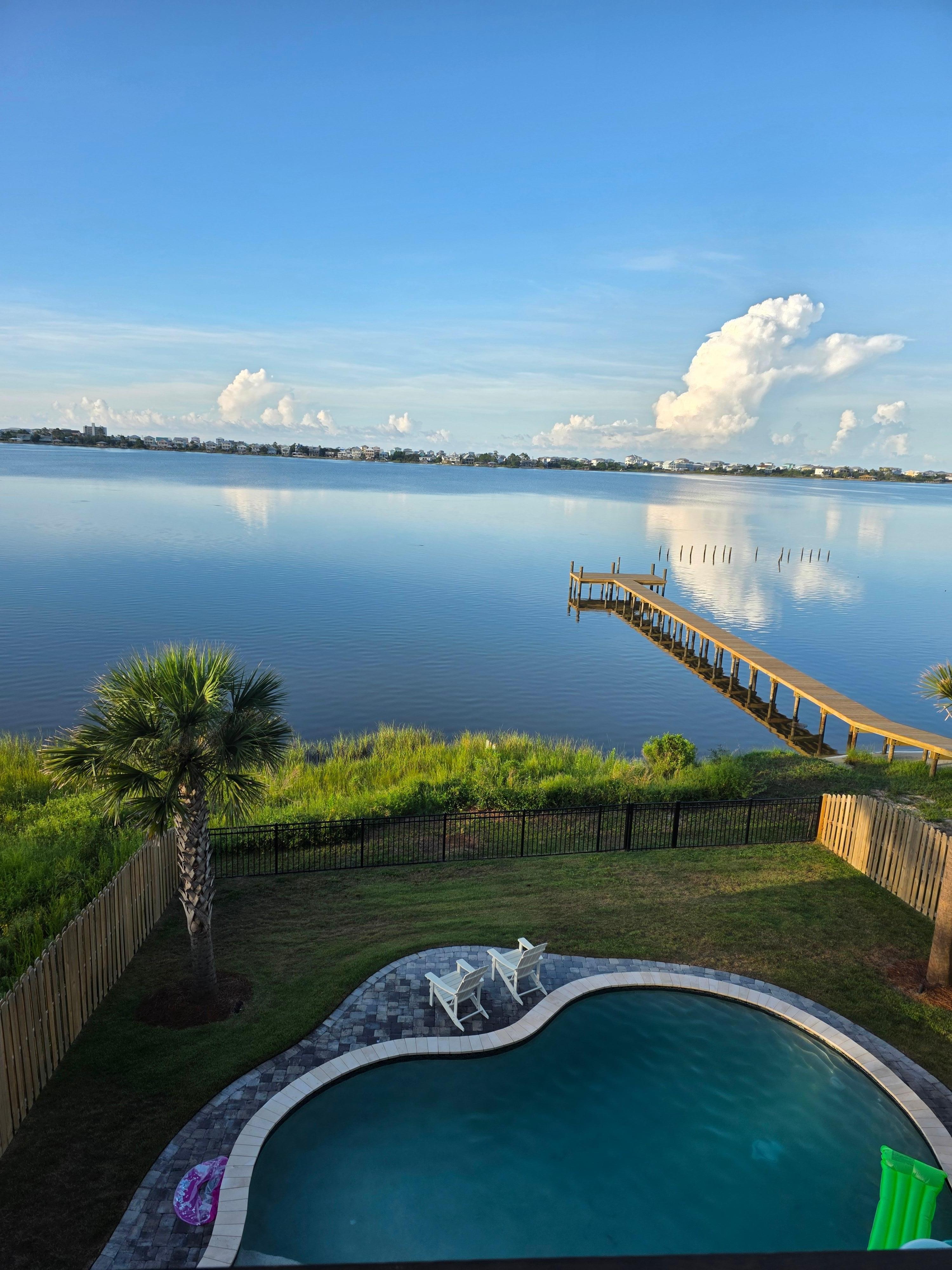Beautiful view from top balcony! 