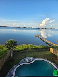 Beautiful view from top balcony!