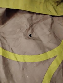 hole in the comforter.