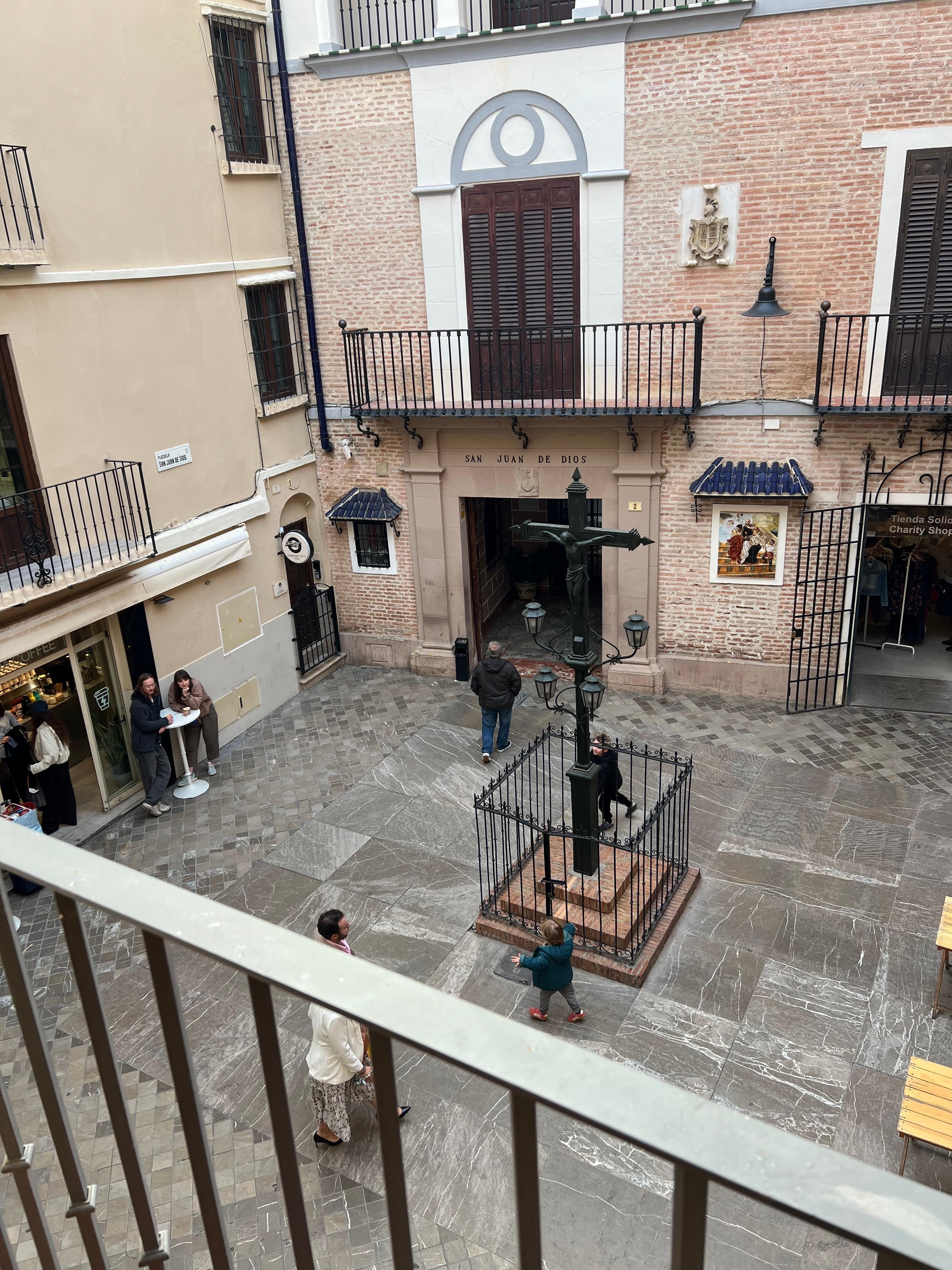  View from lovely balcony 